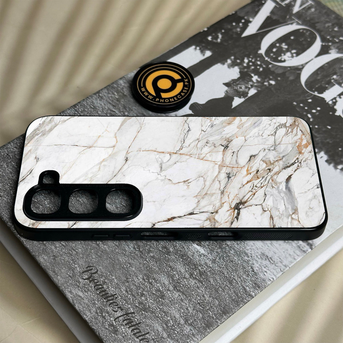 Infinix Hot 70 Pro - White Design 6 - Premium Metal Printed Soft Bumper Shock Proof Case