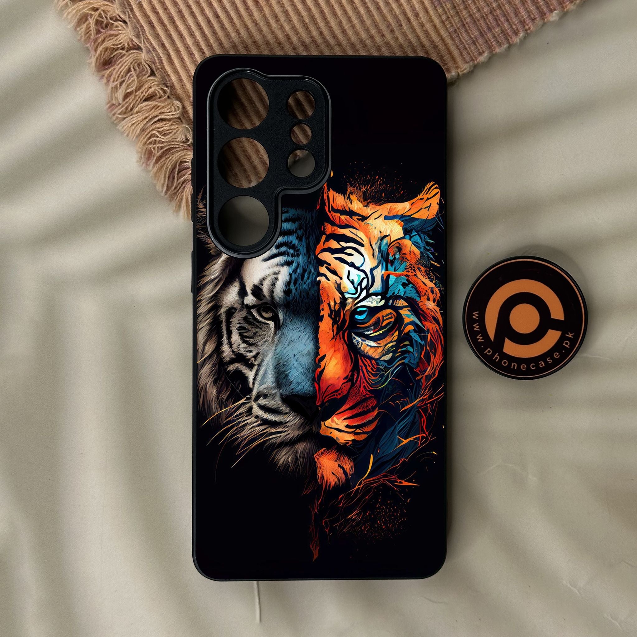 Galaxy S26 Ultra - Tiger 2.0 Design 1 - Premium Metal Printed Soft Bumper Shock Proof Case