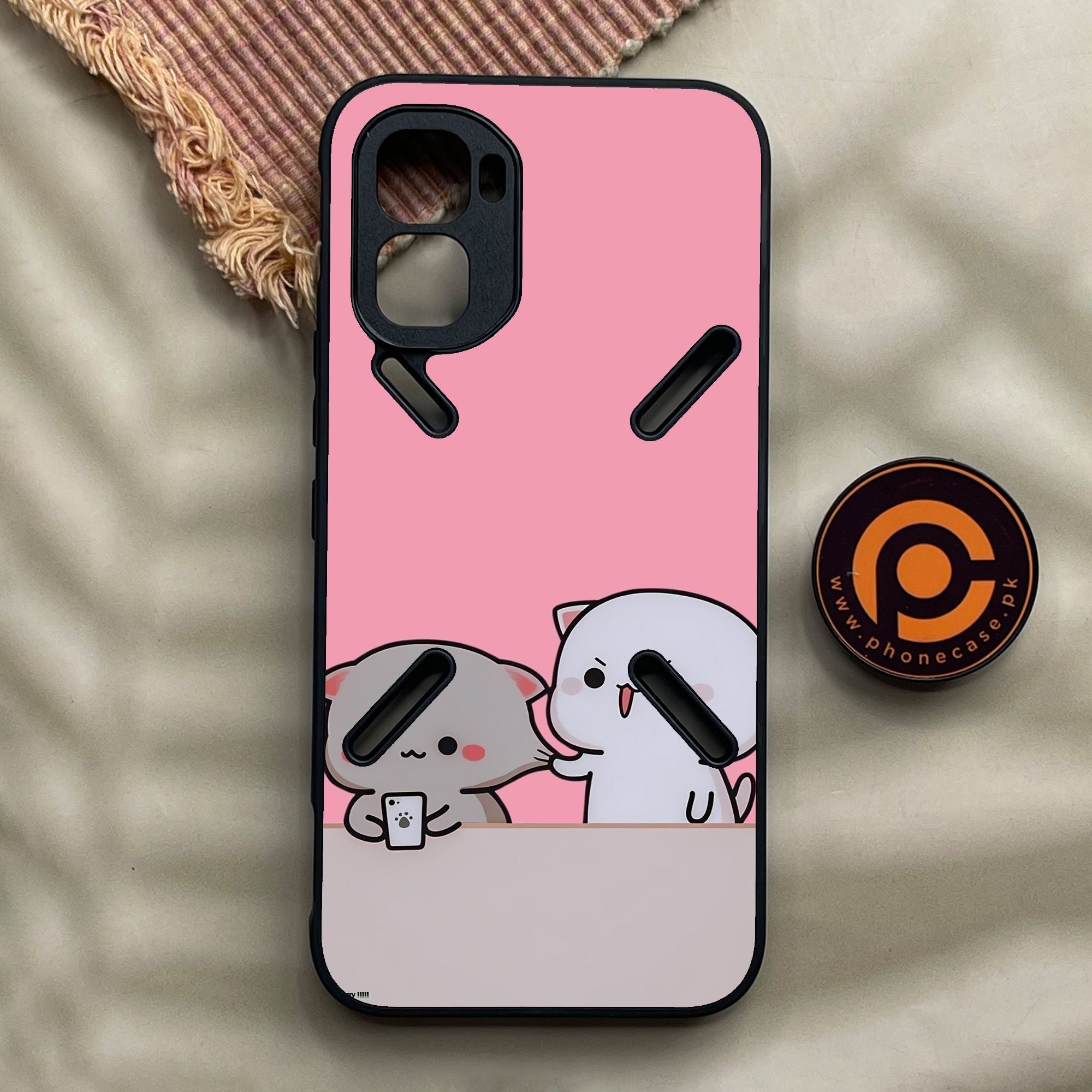 Infinix GT 50 Pro - Cute Bubu Dudu Design 2 - Premium Metal Printed Soft Bumper Shock Proof Case