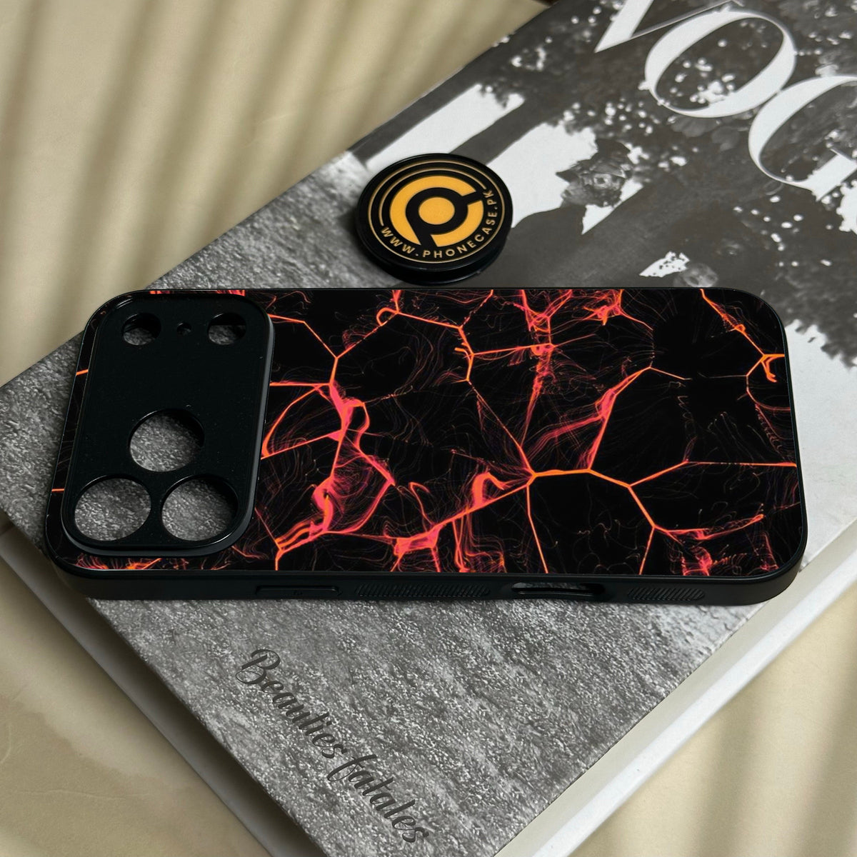 Iphone 18 Pro - Black Marble Design 8 - Premium Metal Printed Soft Bumper Shock Proof Case