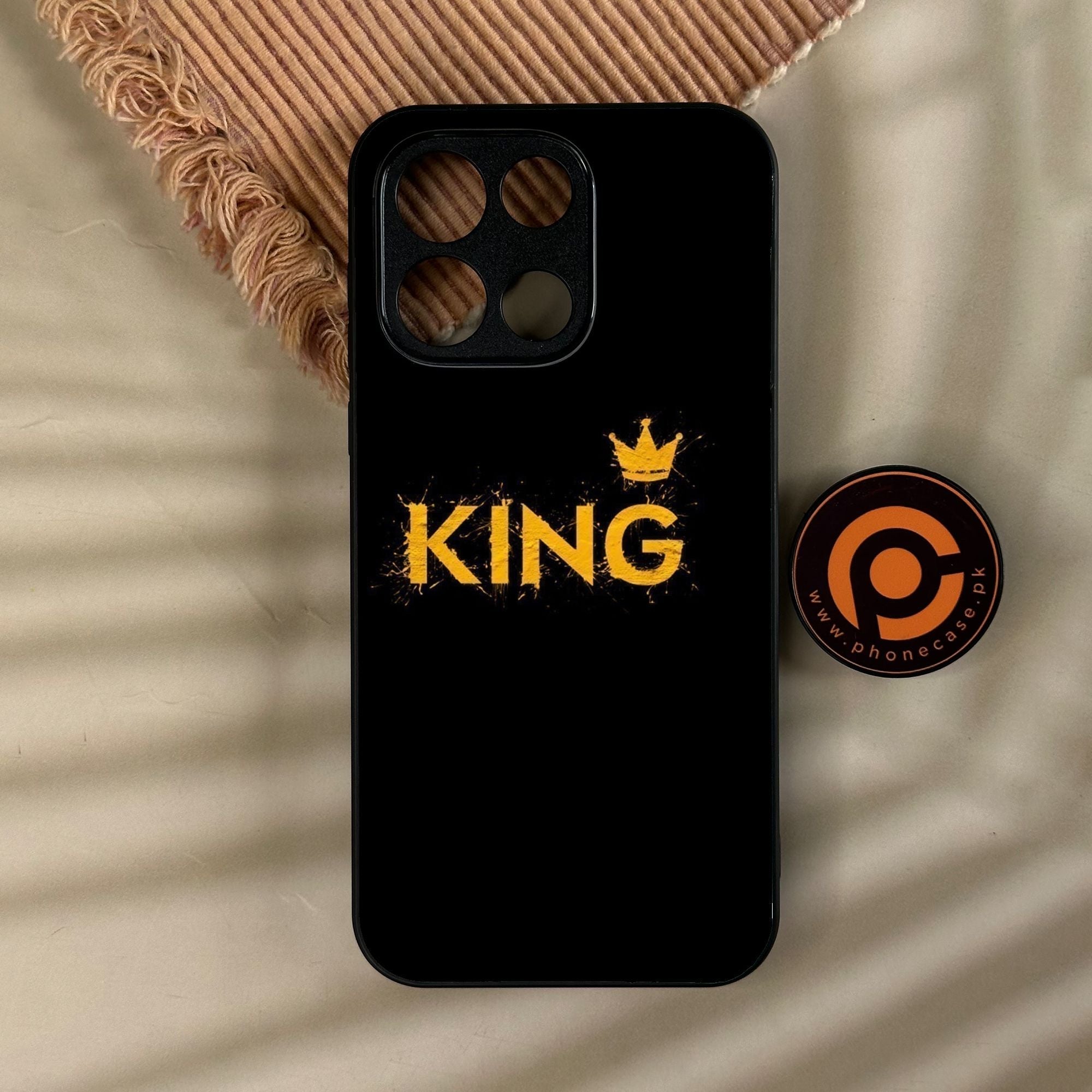 OnePlus Turbo 6 - King Design 2 - Premium Metal Printed Soft Bumper Shock Proof Case