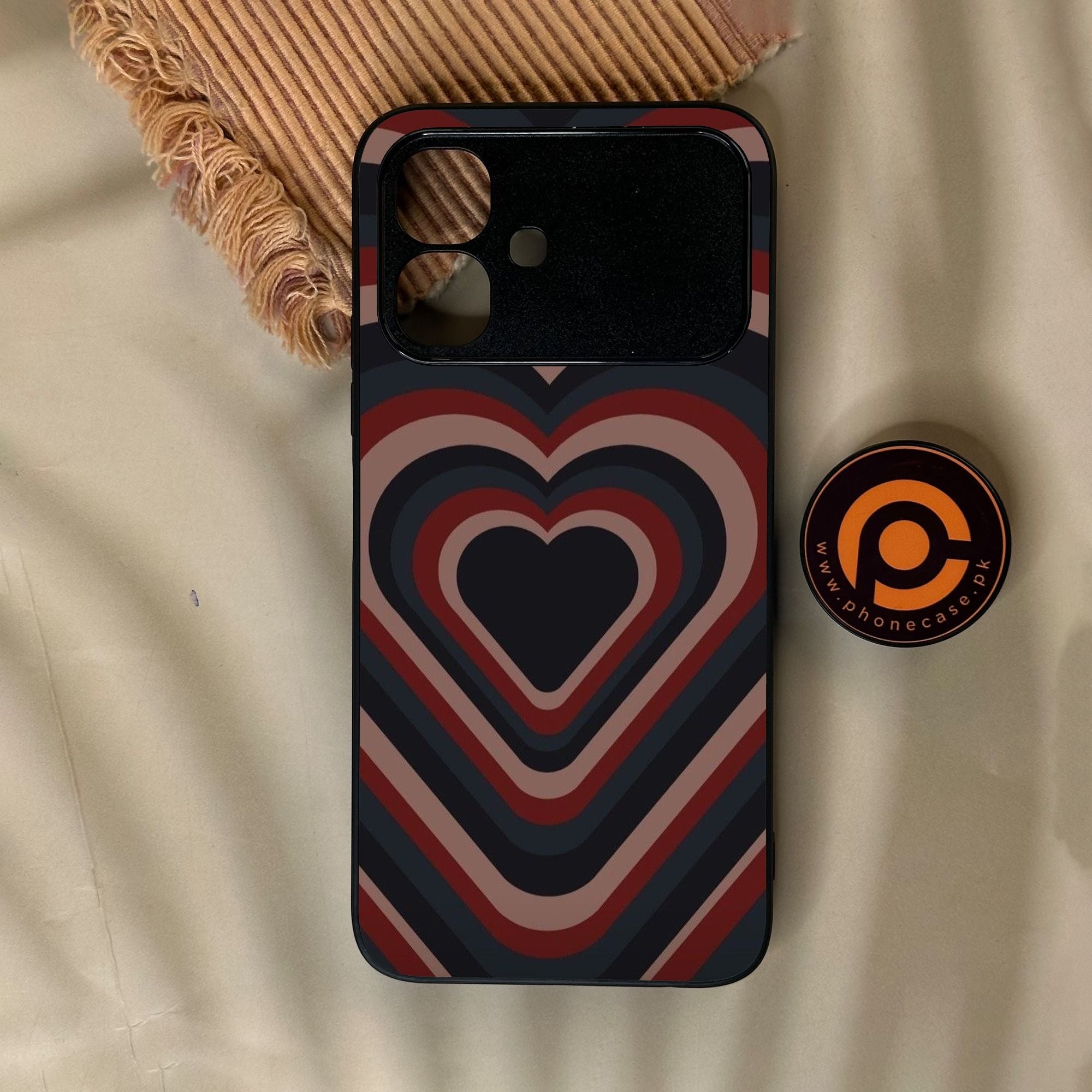 Infinix Smart 20 - Heart 2.0 Design 4 - Premium Metal Printed Soft Bumper Shock Proof Case