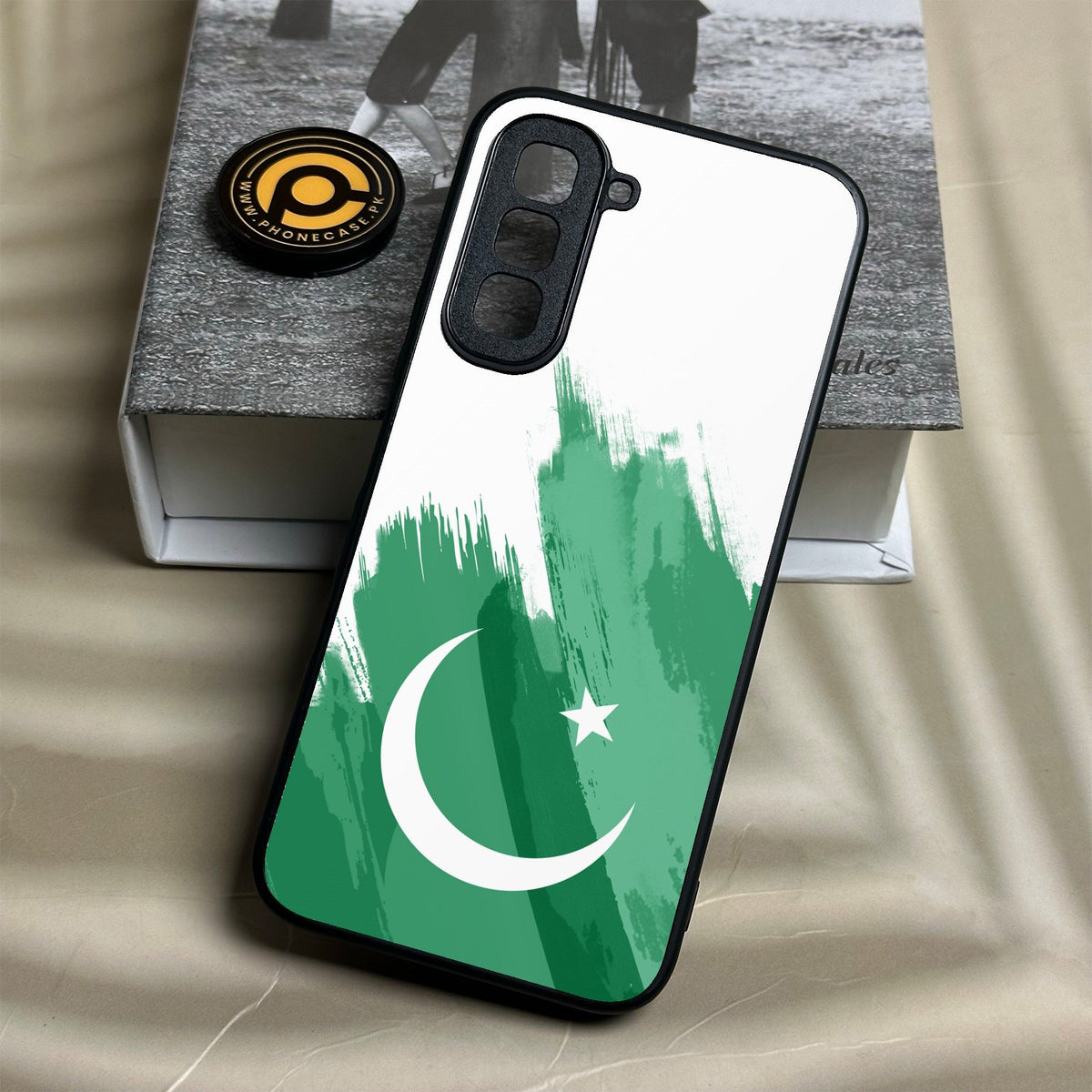 Infinix Hot 70 - Pakistani Flag Design 8 - Premium Metal Printed Soft Bumper Shock Proof Case