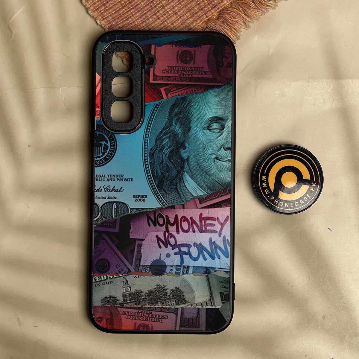 Infinix Hot 70 - Dollar Design 8 - Premium Metal Printed Soft Bumper Shock Proof Case
