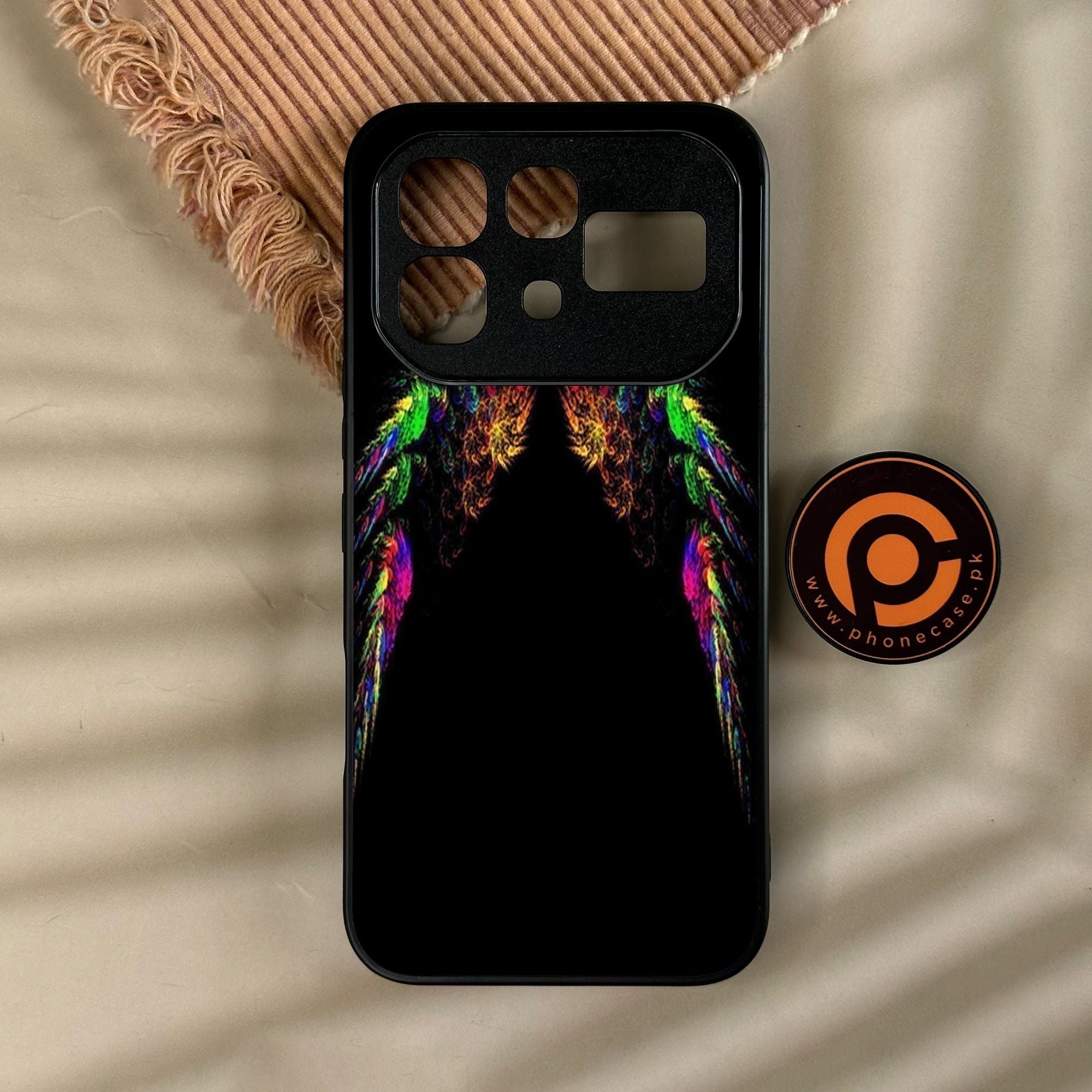 Infinix Note 60 - Angel Wings Design 10 - Premium Metal Printed Soft Bumper Shock Proof Case