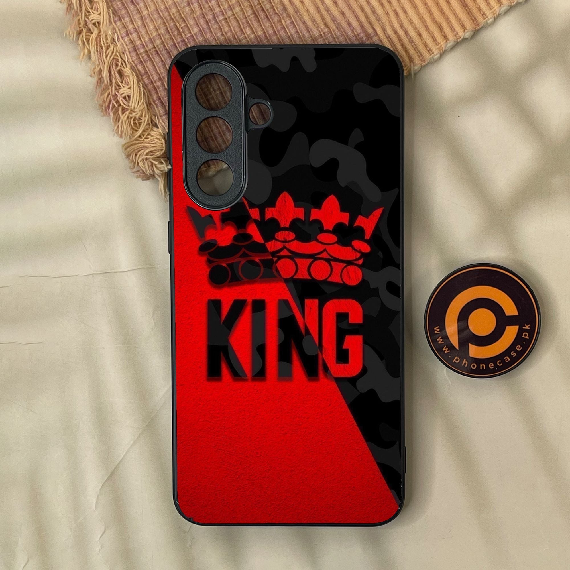 Samsung Galaxy A37 - King Design 6 - Premium Metal Printed Soft Bumper Shock Proof Case