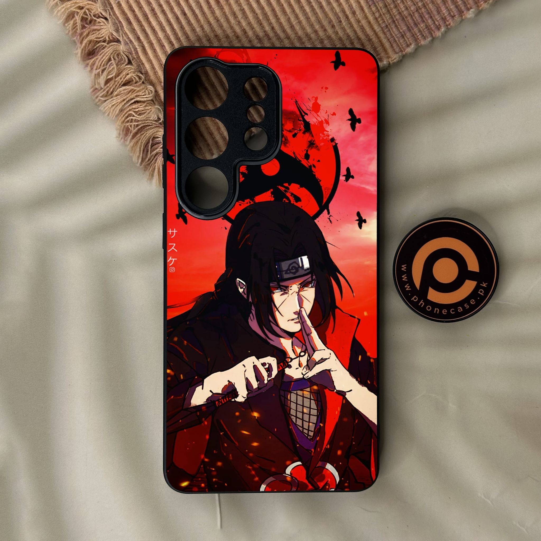 Galaxy S26 Ultra - Uchiha Itachi - Premium Metal Printed Soft Bumper Shock Proof Case