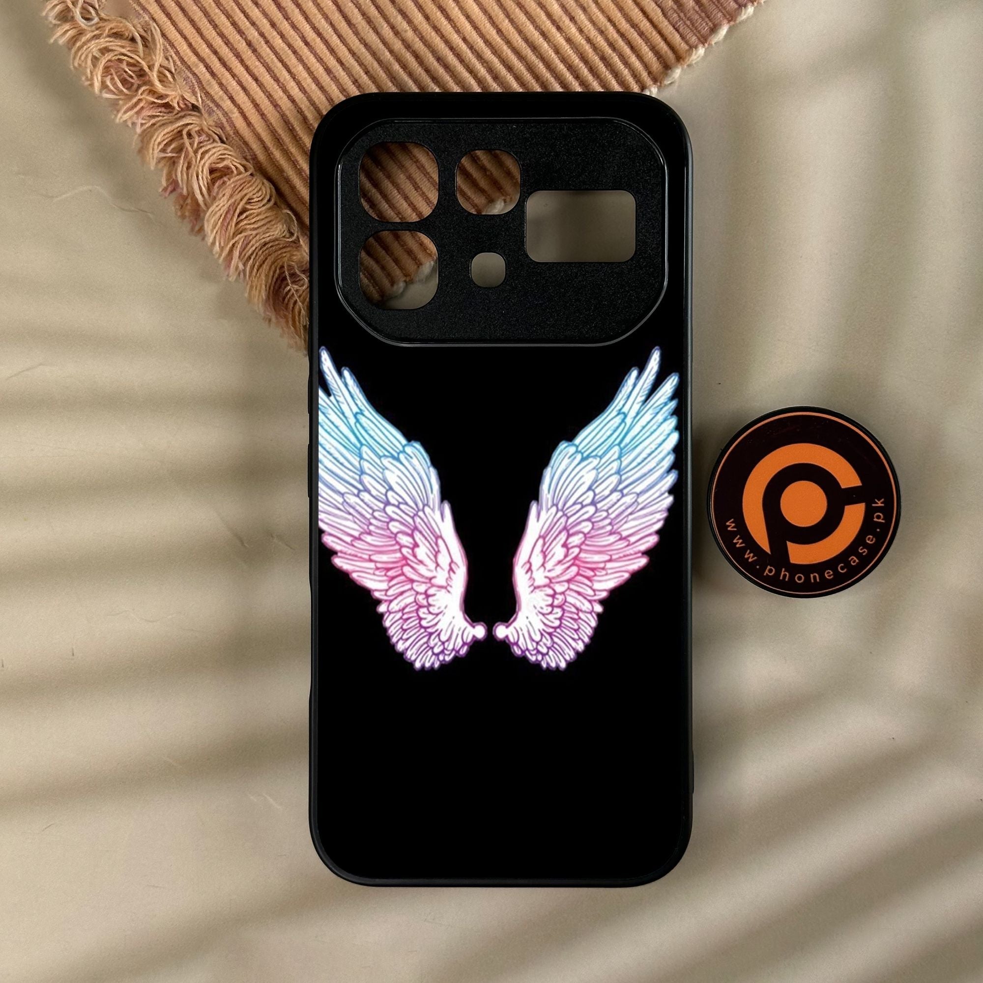 Infinix Note 60 - Angel Wings Design 8 - Premium Metal Printed Soft Bumper Shock Proof Case