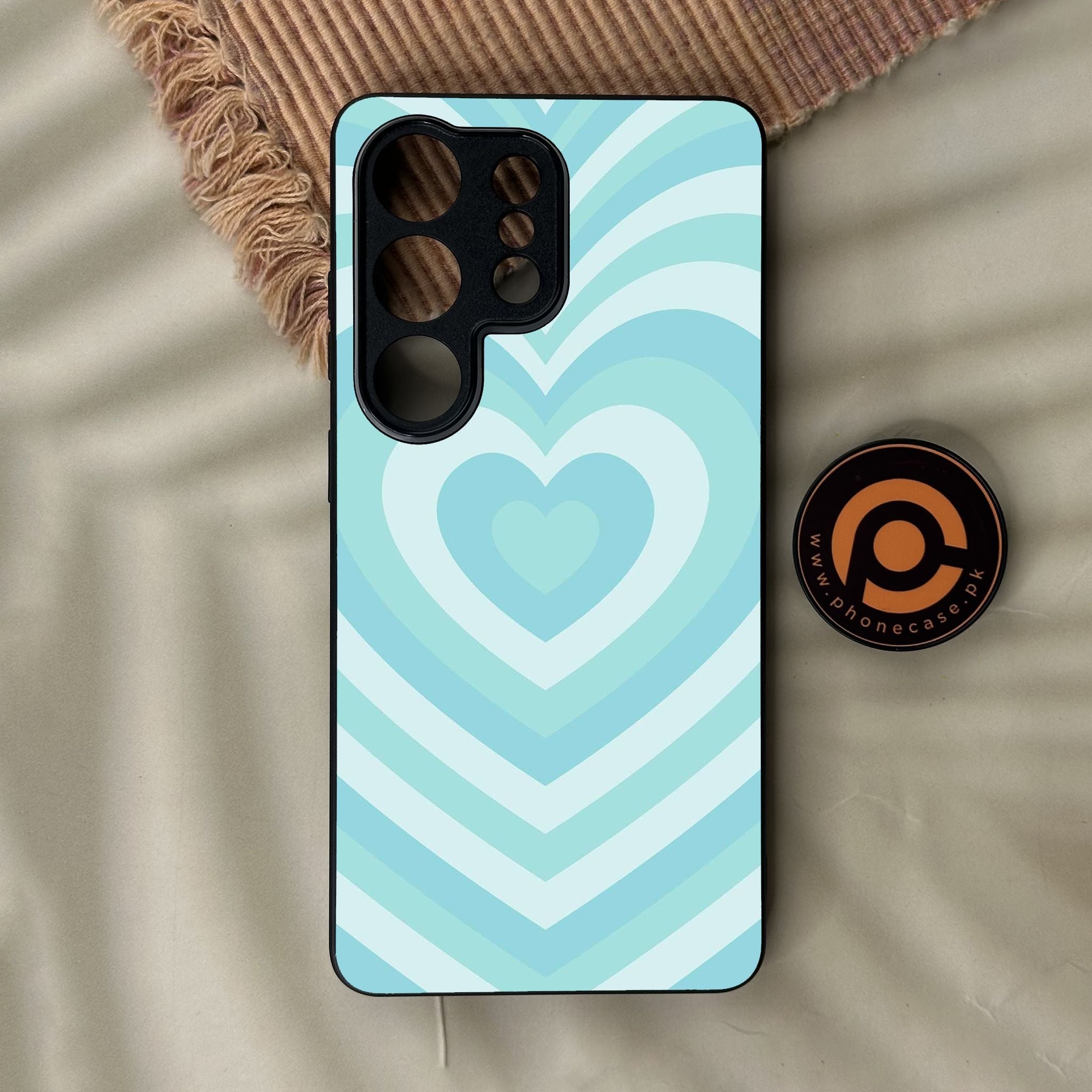 Galaxy S26 Ultra - Heartbeat Design 7 - Premium Metal Printed Soft Bumper Shock Proof Case