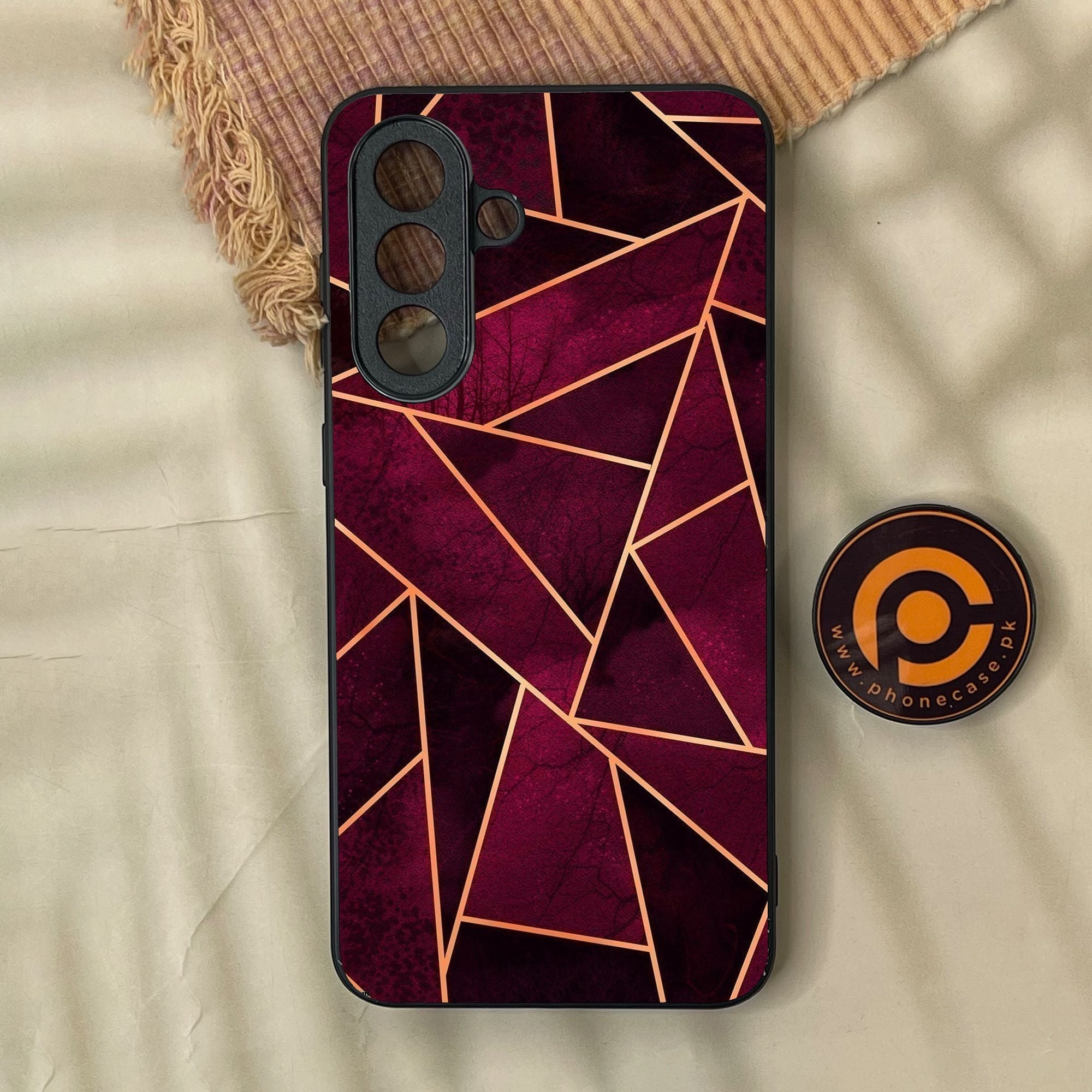 Samsung Galaxy A57 - Geometric Design 4 - Premium Metal Printed Soft Bumper Shock Proof Case