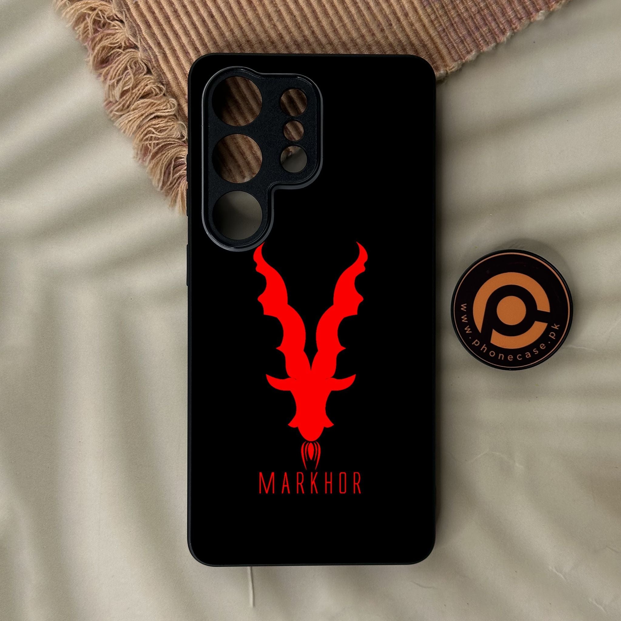 Galaxy S26 Ultra - Markhor Design 10 - Premium Metal Printed Soft Bumper Shock Proof Case