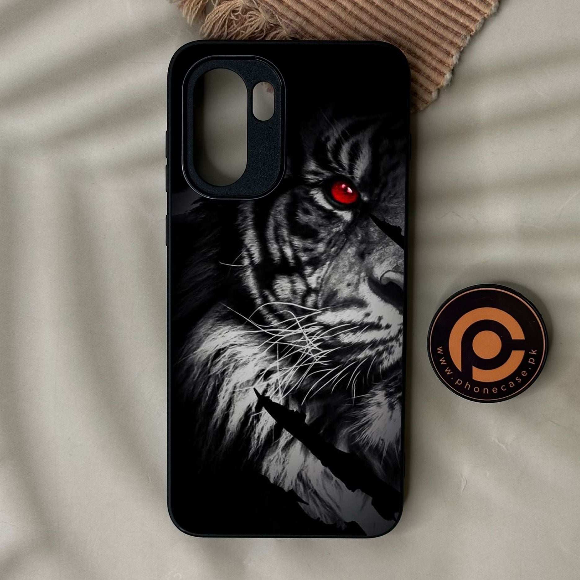 OnePlus 15R - Tiger Design 7 - Premium Metal Printed Soft Bumper Shock Proof Case
