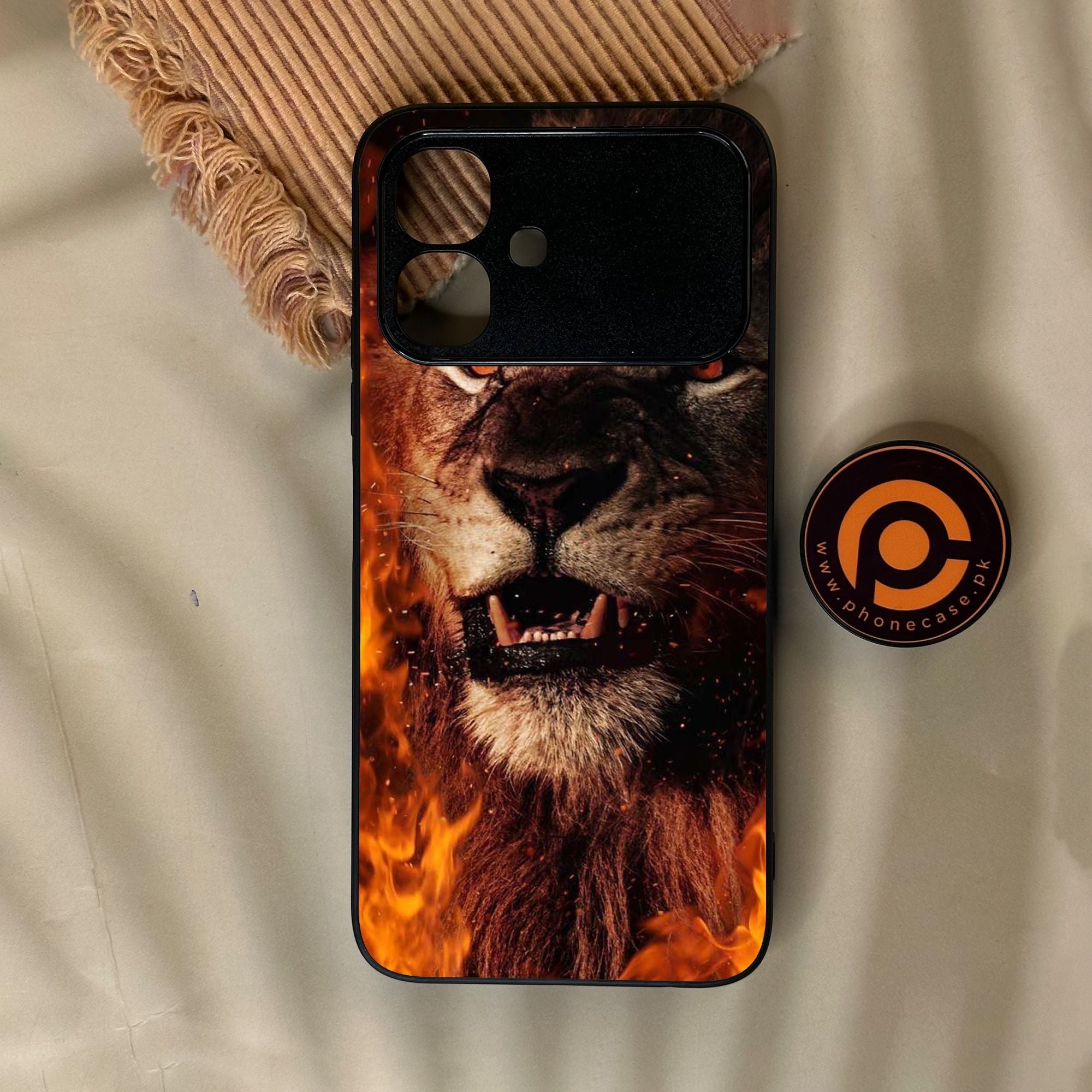 Infinix Smart 20 - Tiger Design 2 - Premium Metal Printed Soft Bumper Shock Proof Case