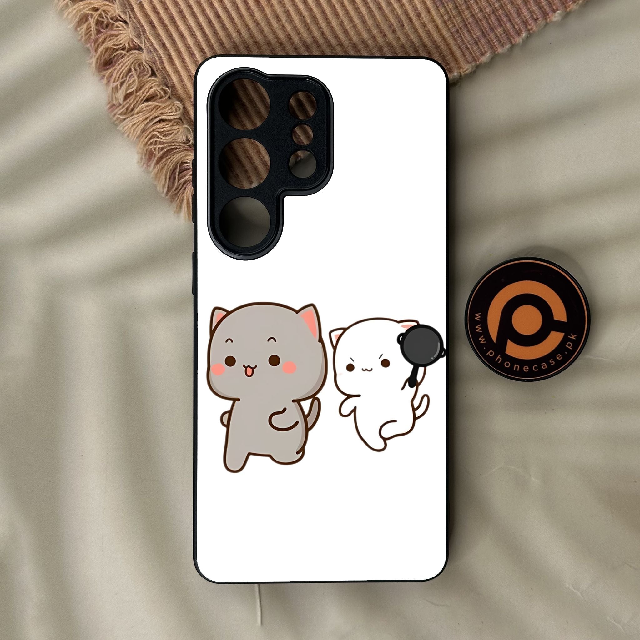 Galaxy S26 Ultra - Cute Bubu Dudu Design 8 - Premium Metal Printed Soft Bumper Shock Proof Case