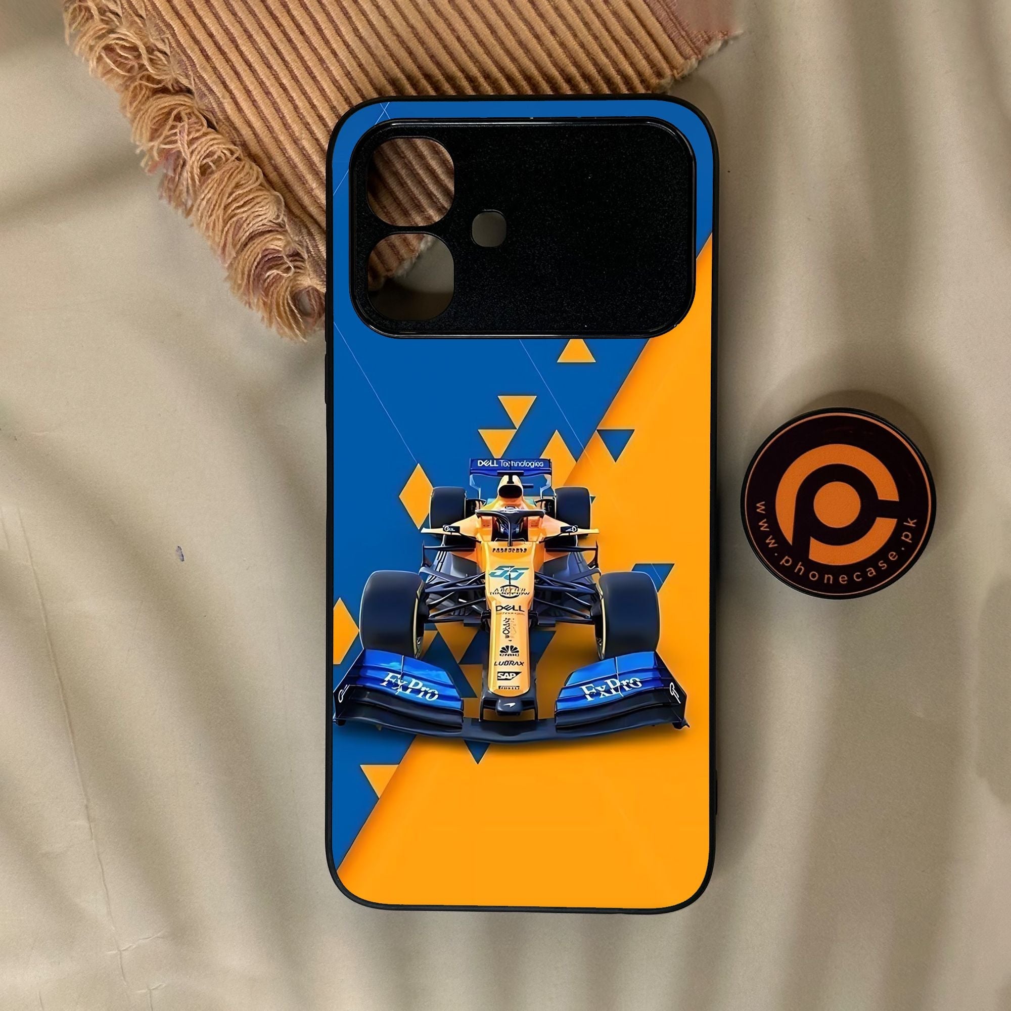 Infinix Smart 20 - Formula 1 Design 7 - Premium Metal Printed Soft Bumper Shock Proof Case