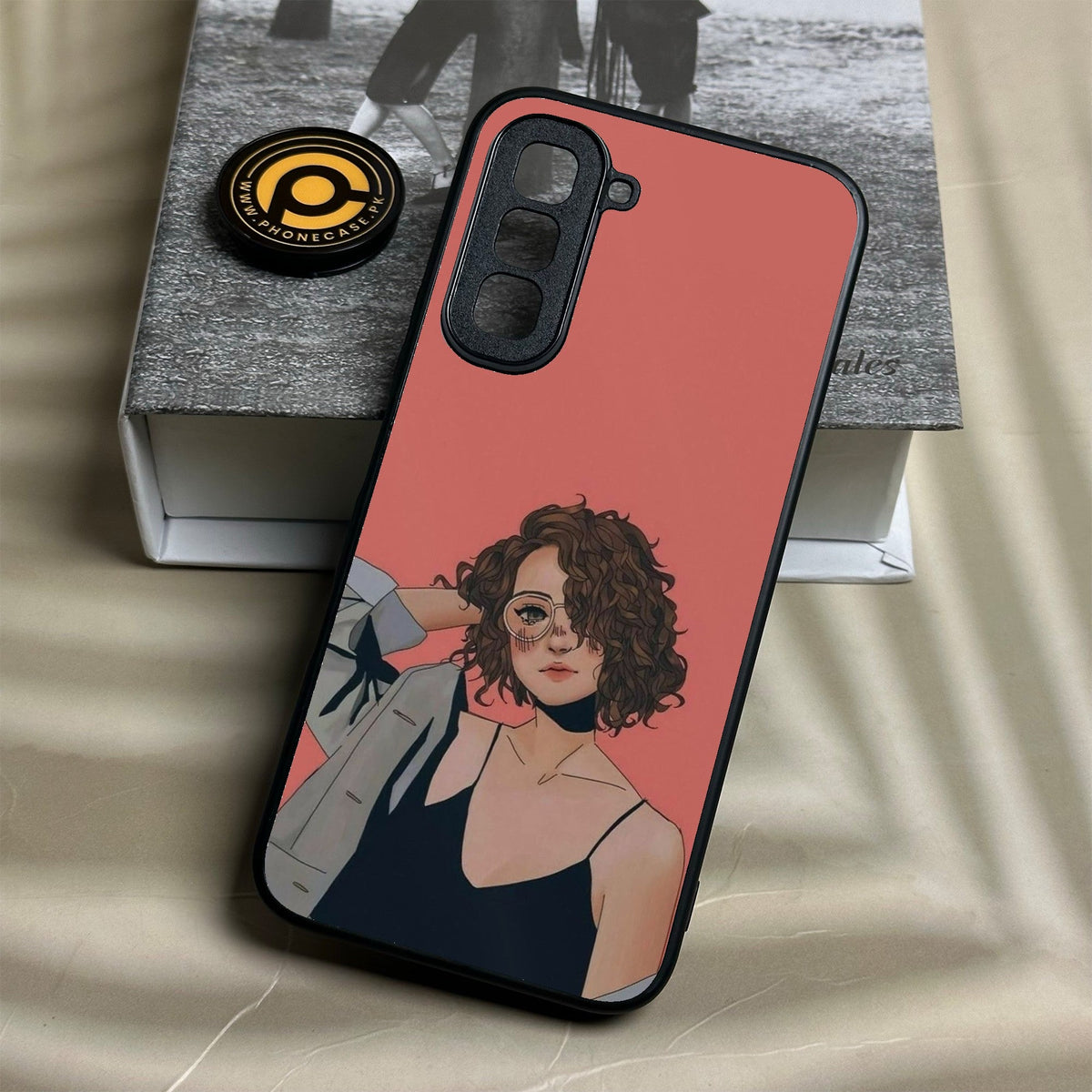 Infinix Hot 70 - Anime Girls Design 6 - Premium Metal Printed Soft Bumper Shock Proof Case
