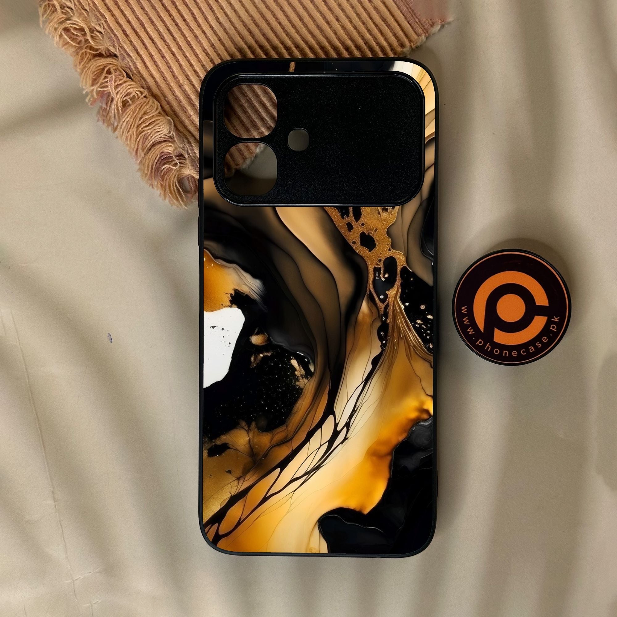 Infinix Smart 20 - Liquid 2.0 Design 10 - Premium Metal Printed Soft Bumper Shock Proof Case