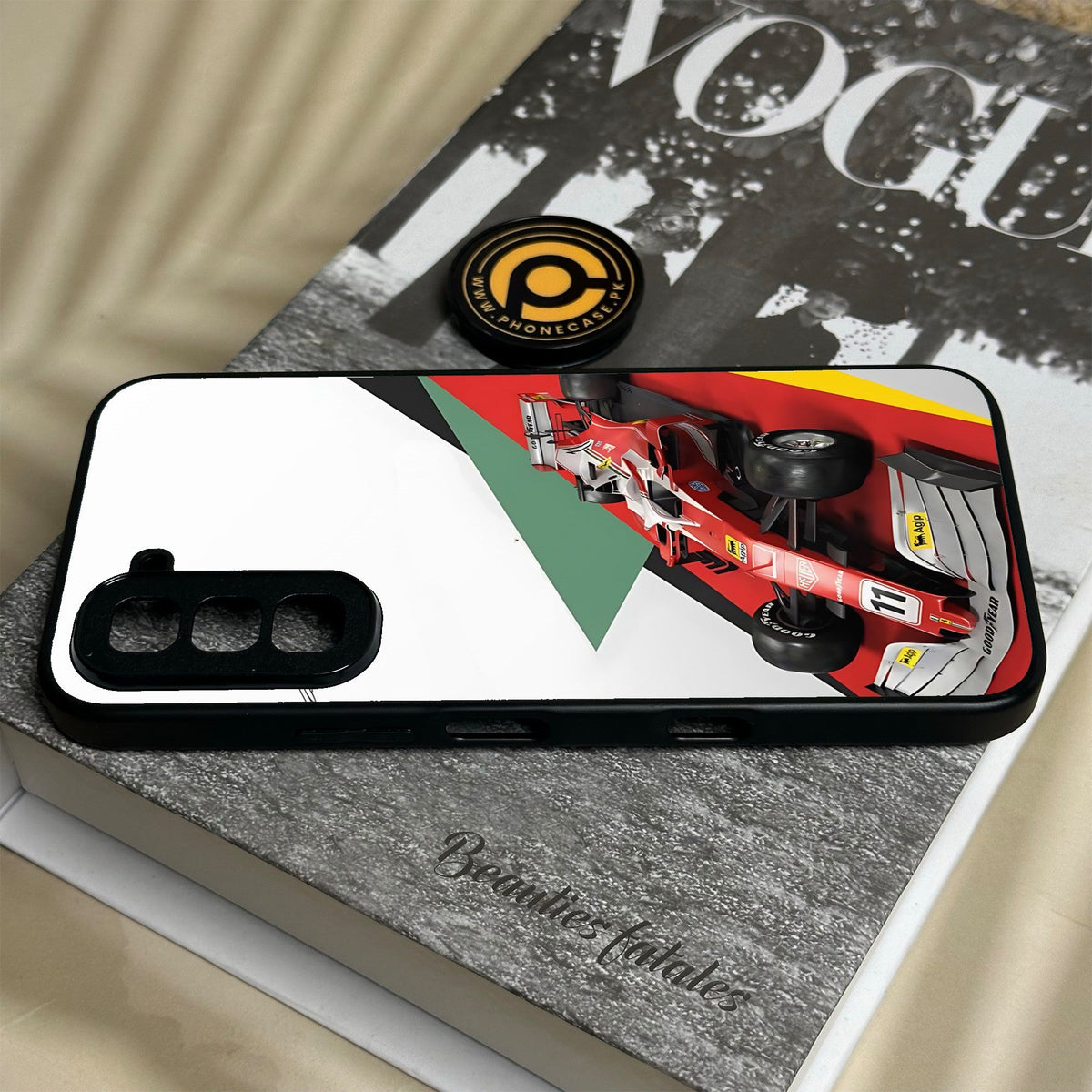 Infinix Hot 70 - Formula 1 Design 3 - Premium Metal Printed Soft Bumper Shock Proof Case