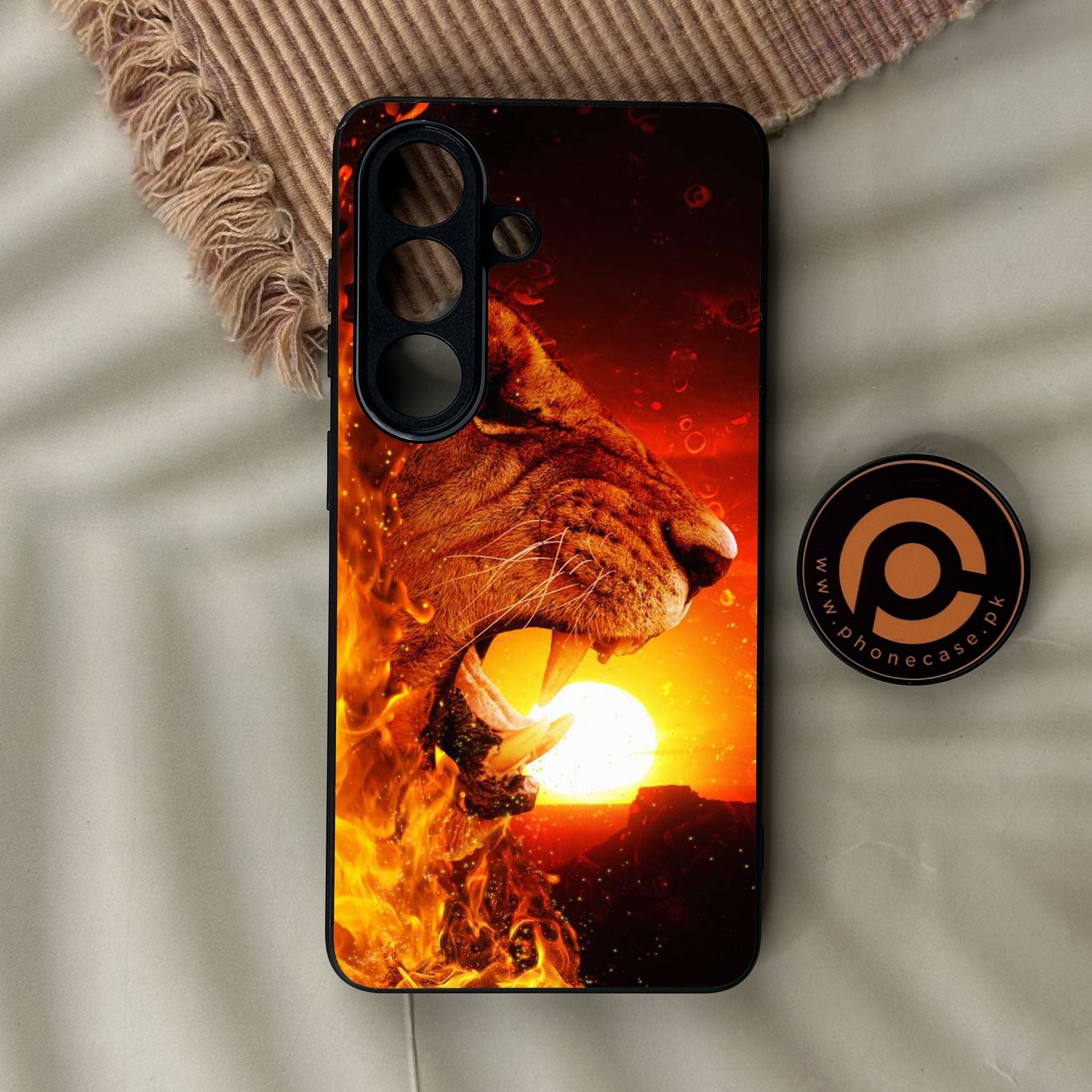 Galaxy S26 - Tiger Design 1 - Premium Metal Printed Soft Bumper Shock Proof Case
