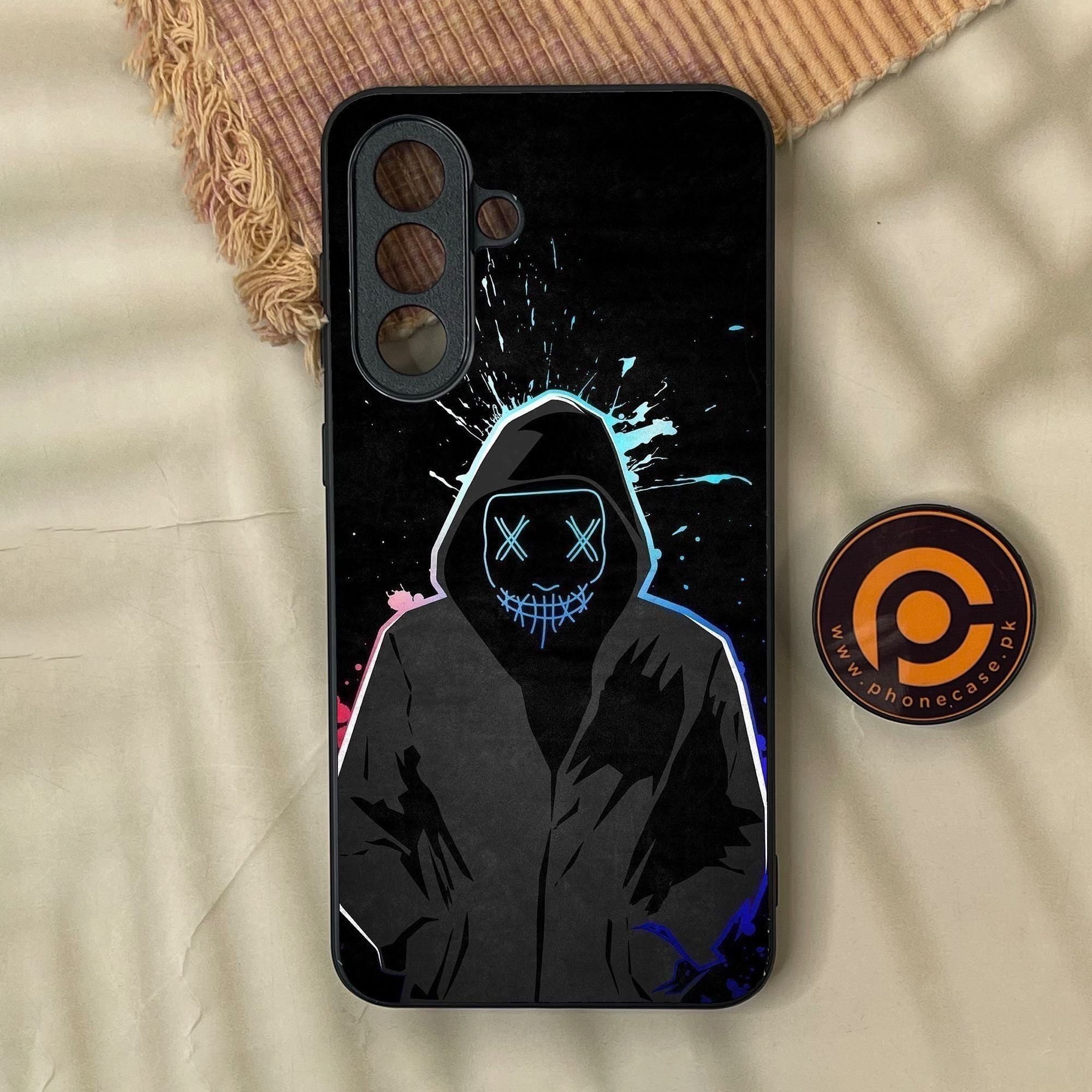 Samsung Galaxy A37 - Anonymous 2.0 Design 8 - Premium Metal Printed Soft Bumper Shock Proof Case