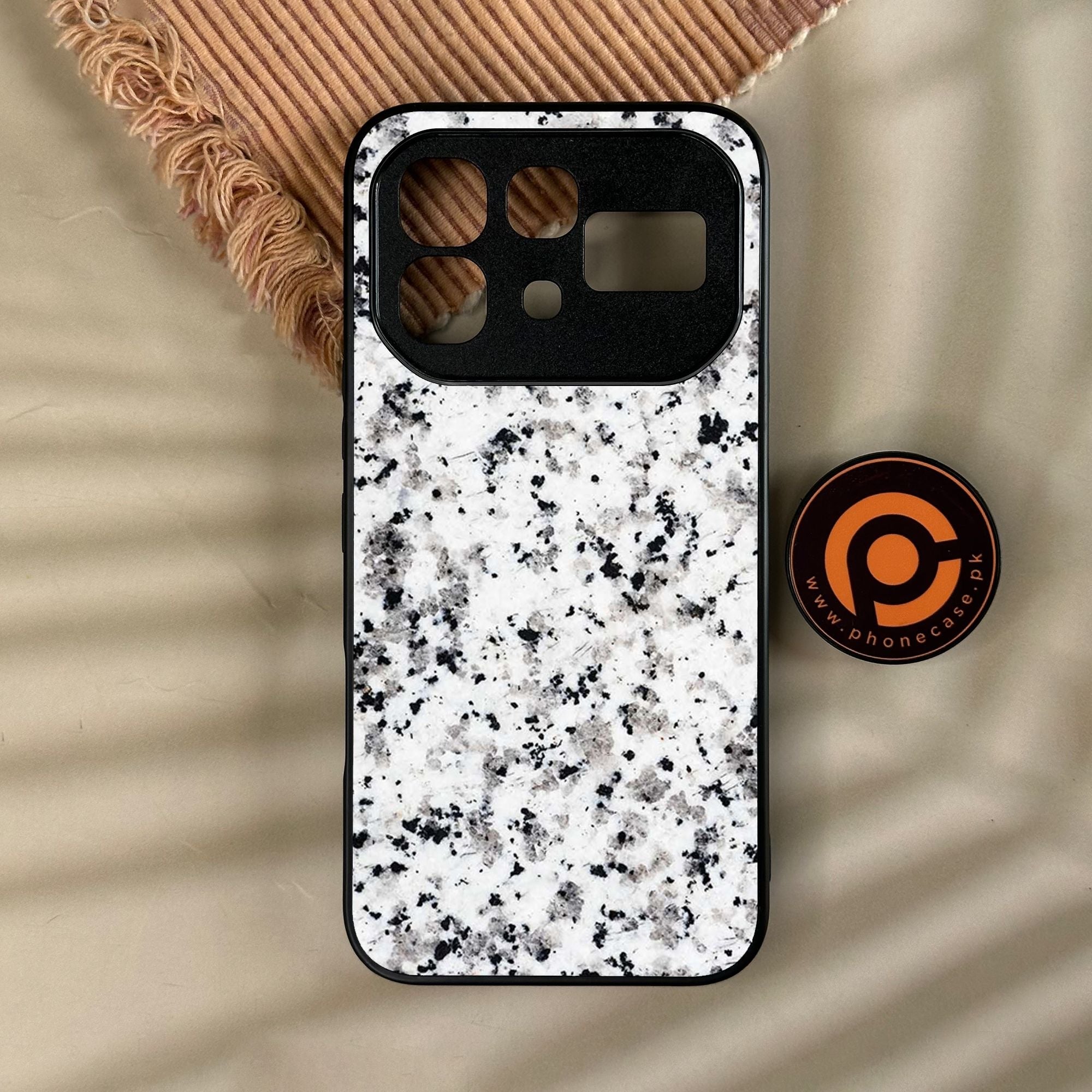 Infinix Note 60 - White Design 9 - Premium Metal Printed Soft Bumper Shock Proof Case