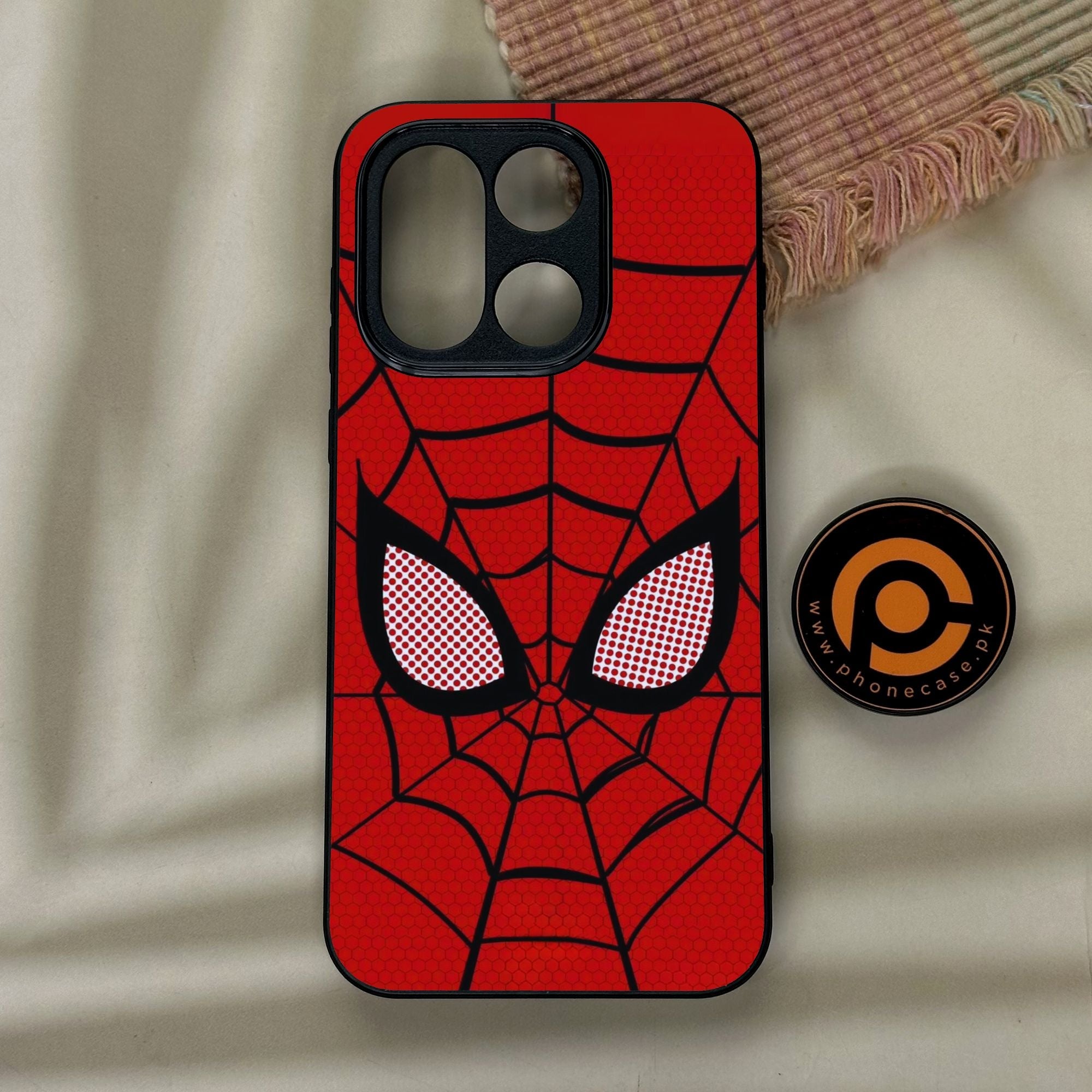 OnePlus 15 - Web Of Heroism - Premium Metal Printed Soft Bumper Shock Proof Case
