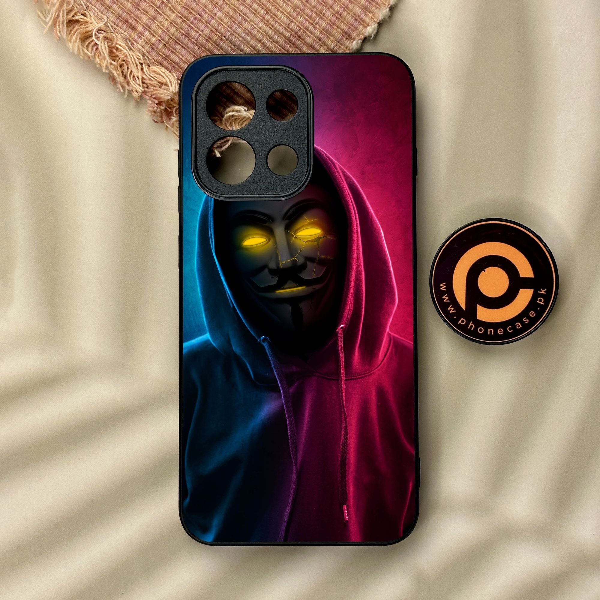 OnePlus 13s - Anonymous 2.0 Design 2 - Premium Metal Printed Soft Bumper Shock Proof Case