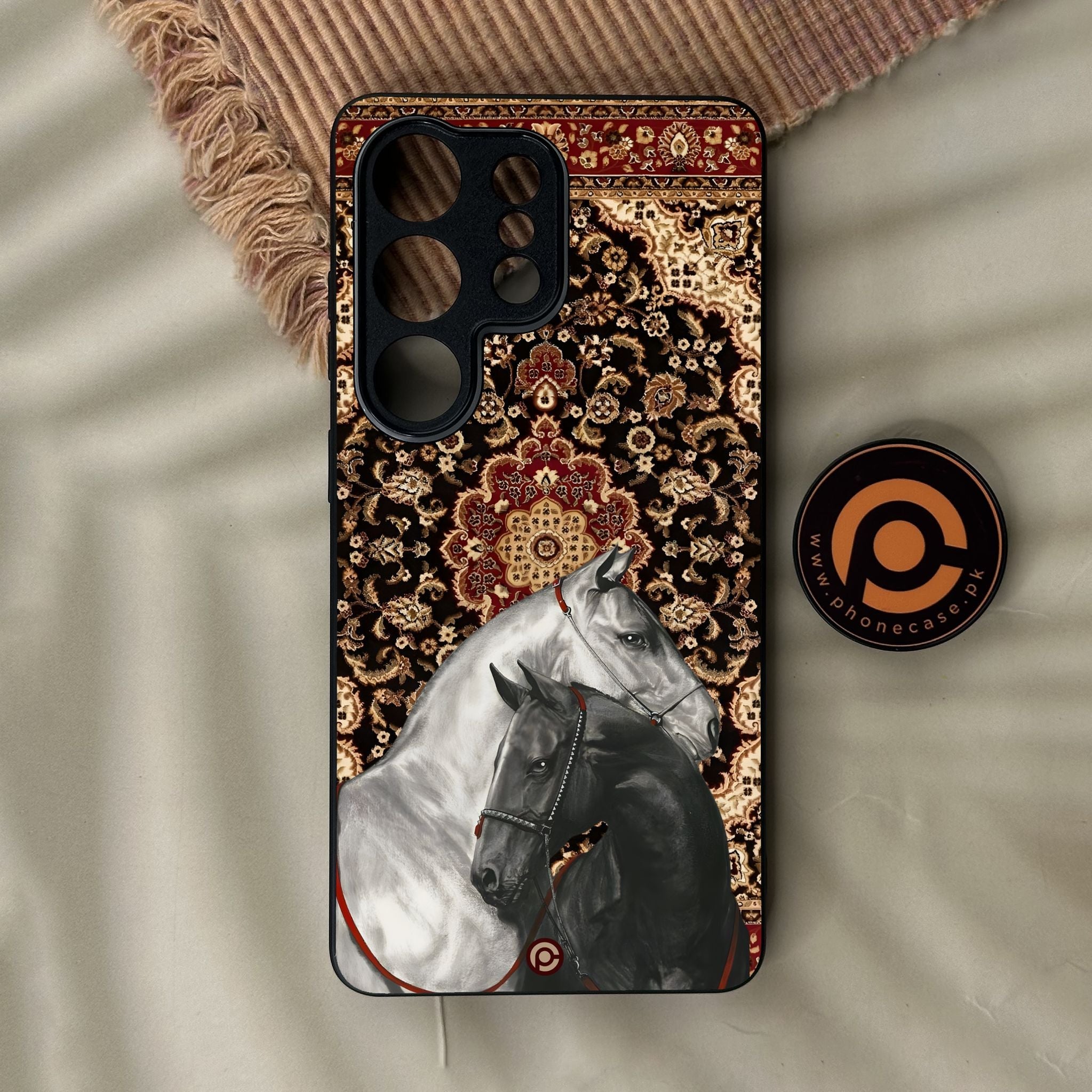 Galaxy S26 Ultra - Horse Heritage - Premium Metal Printed Soft Bumper Shock Proof Case