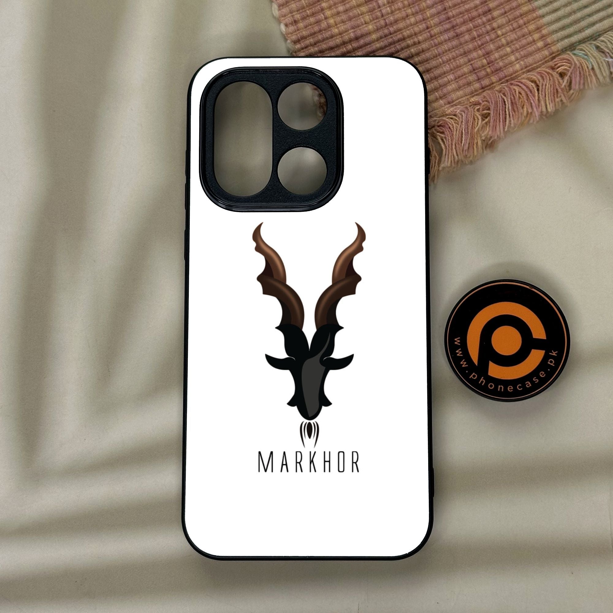 OnePlus 15 - Markhor Design 2 - Premium Metal Printed Soft Bumper Shock Proof Case