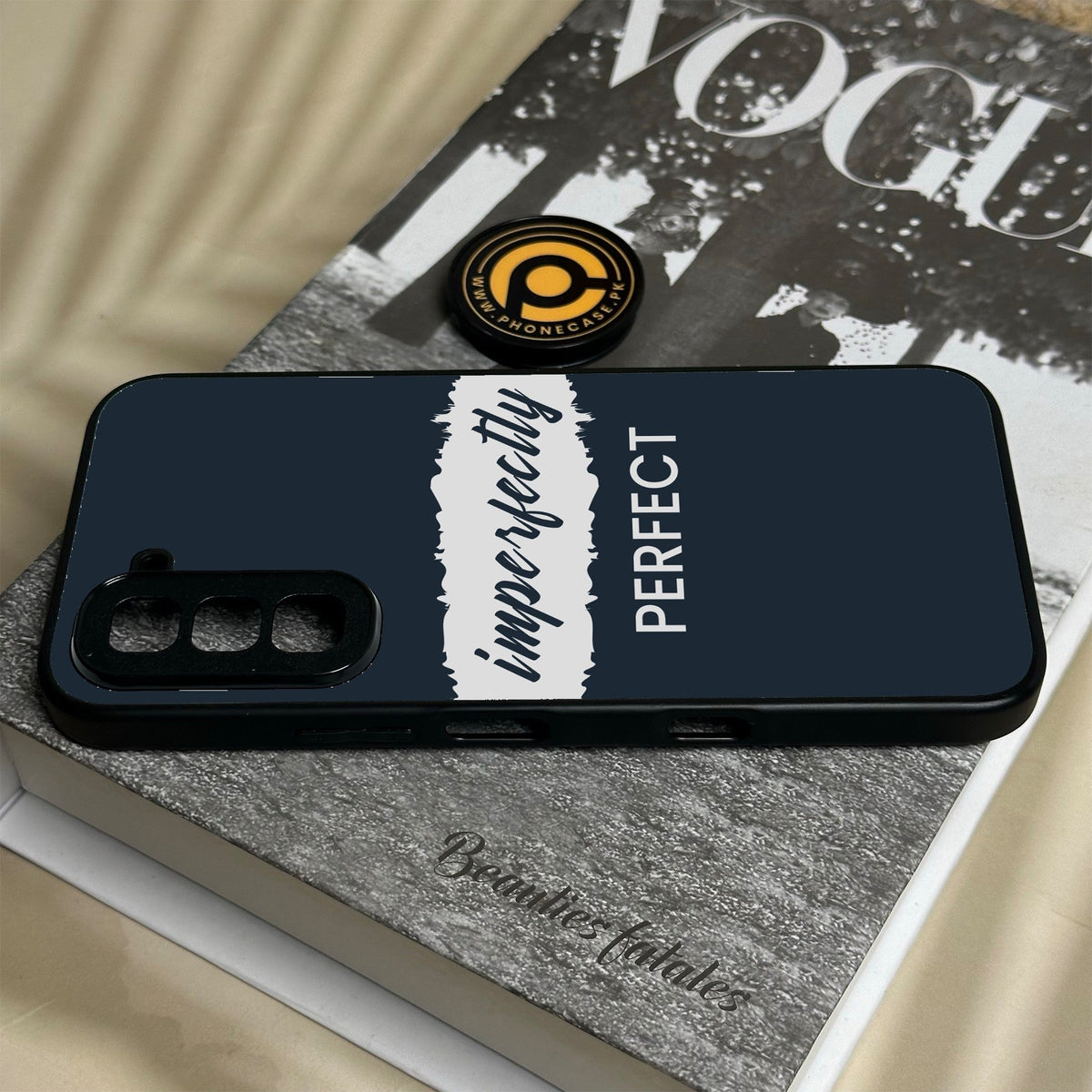 Infinix Hot 70 - Imperfectly - Premium Metal Printed Soft Bumper Shock Proof Case