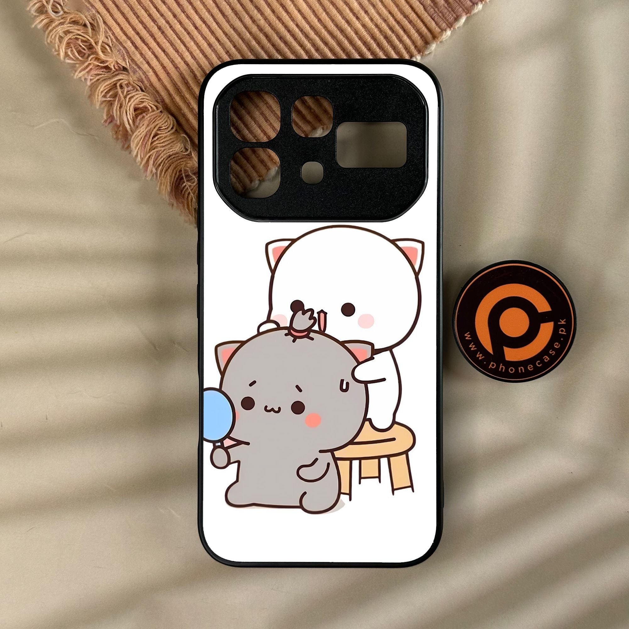 Infinix Note 60 - Cute Bubu Dudu Design 7 - Premium Metal Printed Soft Bumper Shock Proof Case