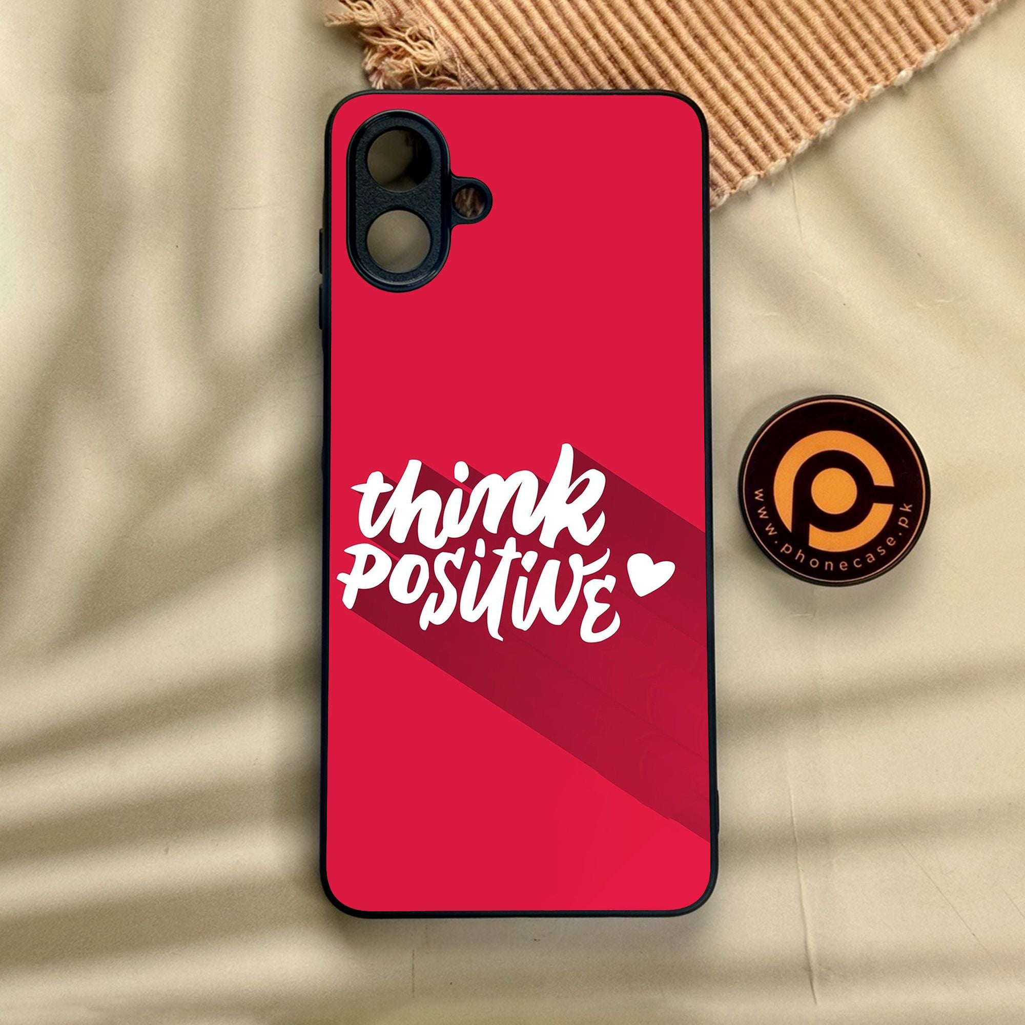 Samsung Galaxy A07 - Think Positive Design - Premium Metal Printed Soft Bumper Shock Proof Case  CS-39714