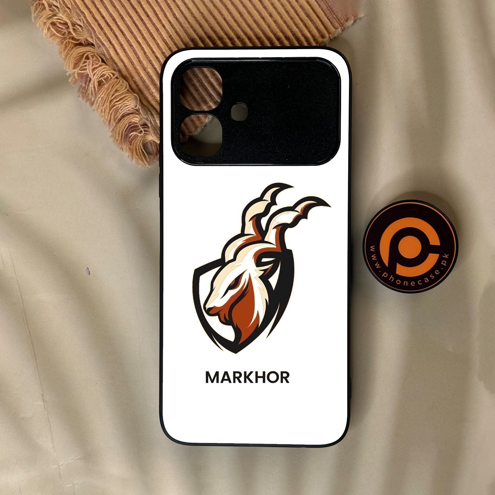 Infinix Smart 20 - Markhor Design 5 - Premium Metal Printed Soft Bumper Shock Proof Case