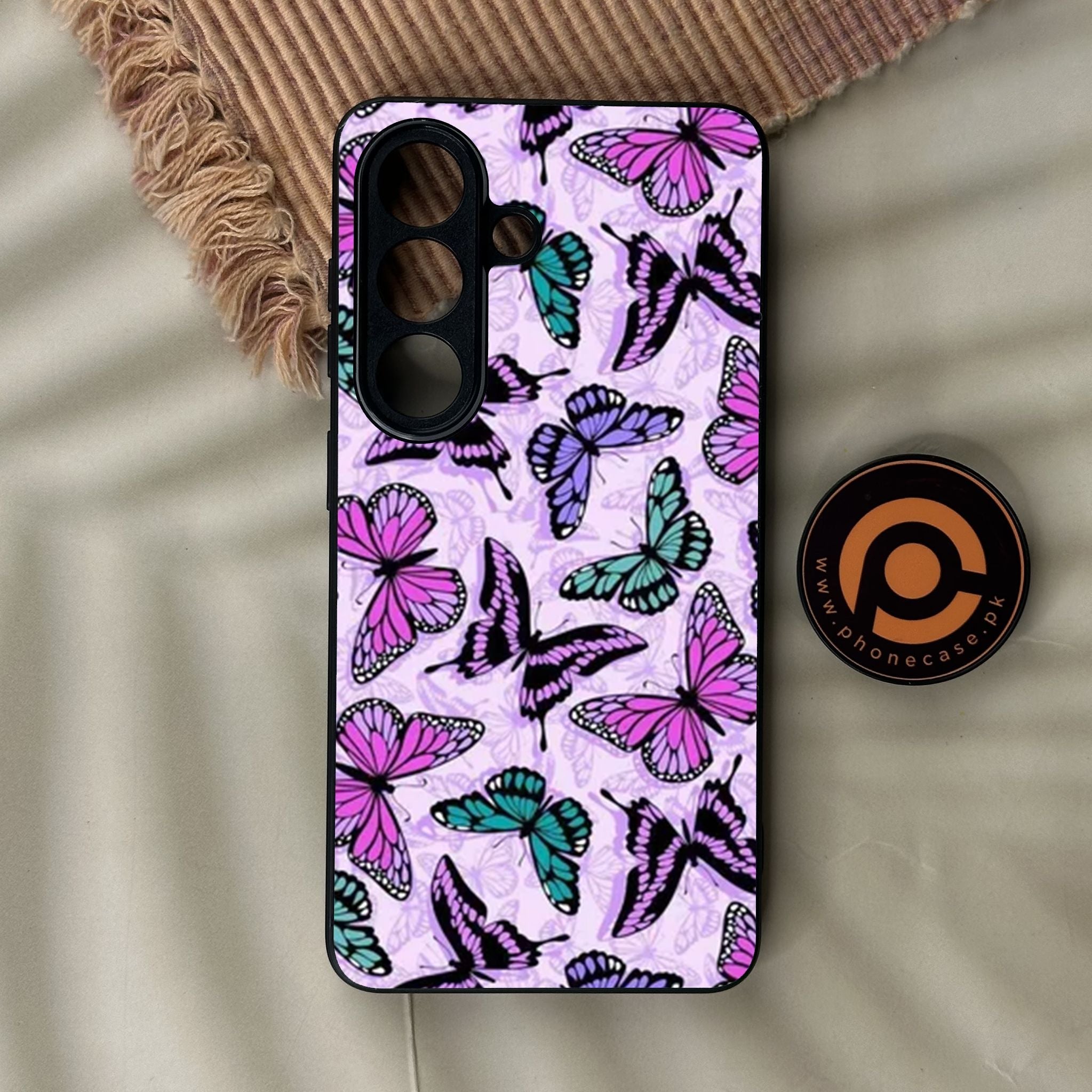 Galaxy S26 - Butterflies Design 10 - Premium Metal Printed Soft Bumper Shock Proof Case