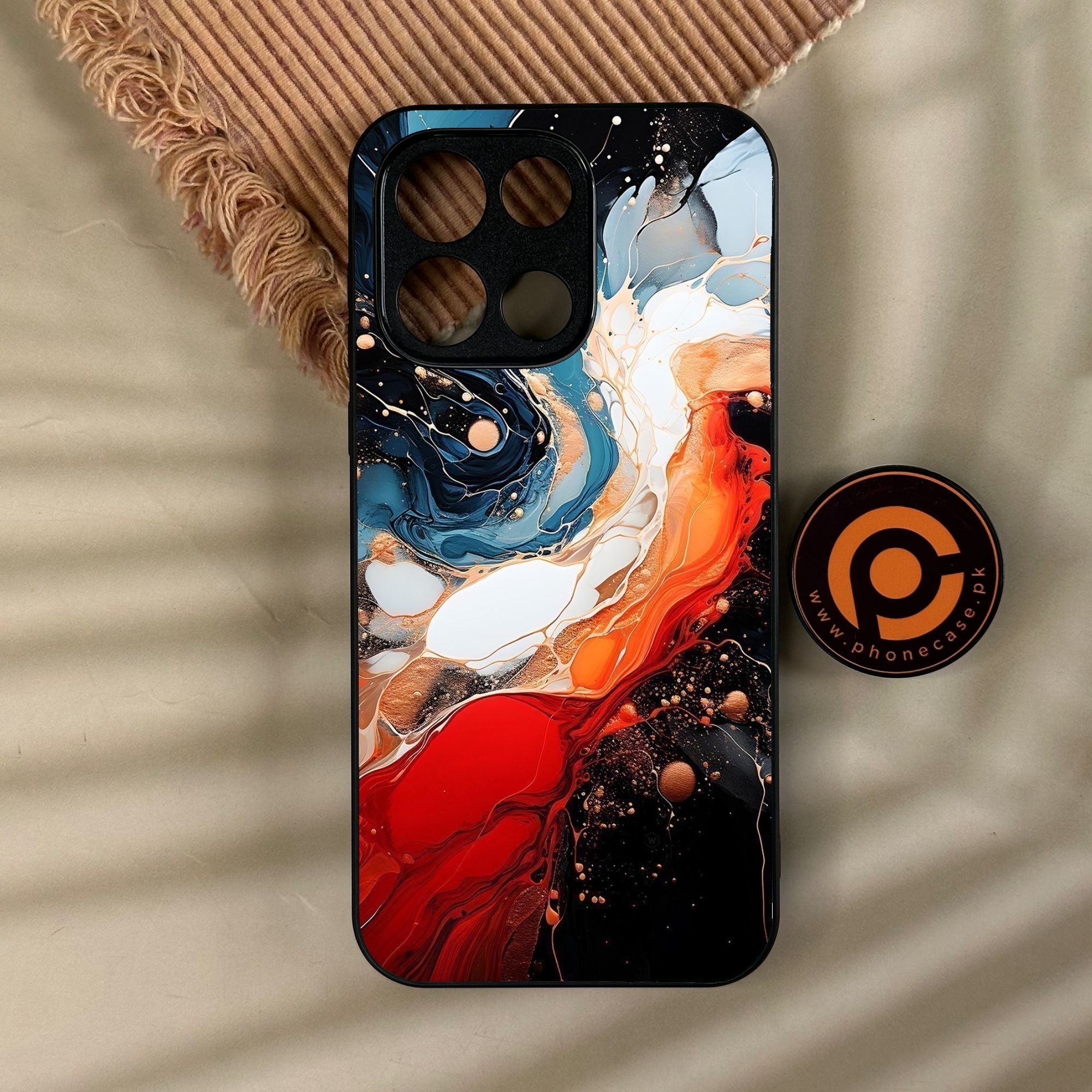 OnePlus Turbo 6 - Liquid 2.0 Design 9 - Premium Metal Printed Soft Bumper Shock Proof Case