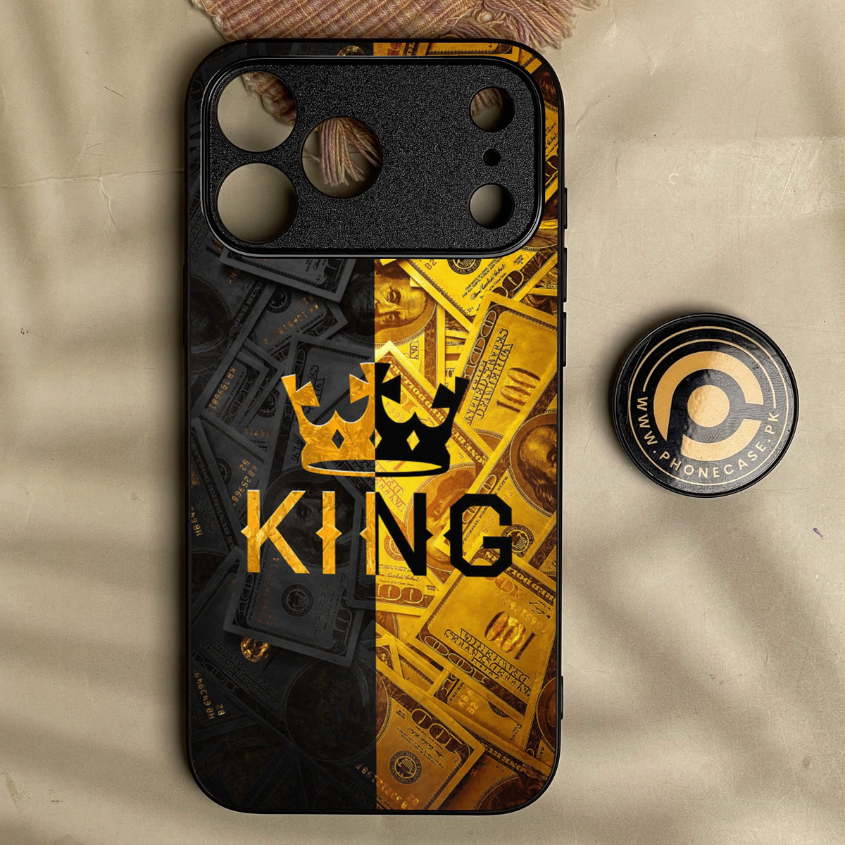 Iphone 18 Pro Max - King Design 9 - Premium Metal Printed Soft Bumper Shock Proof Case