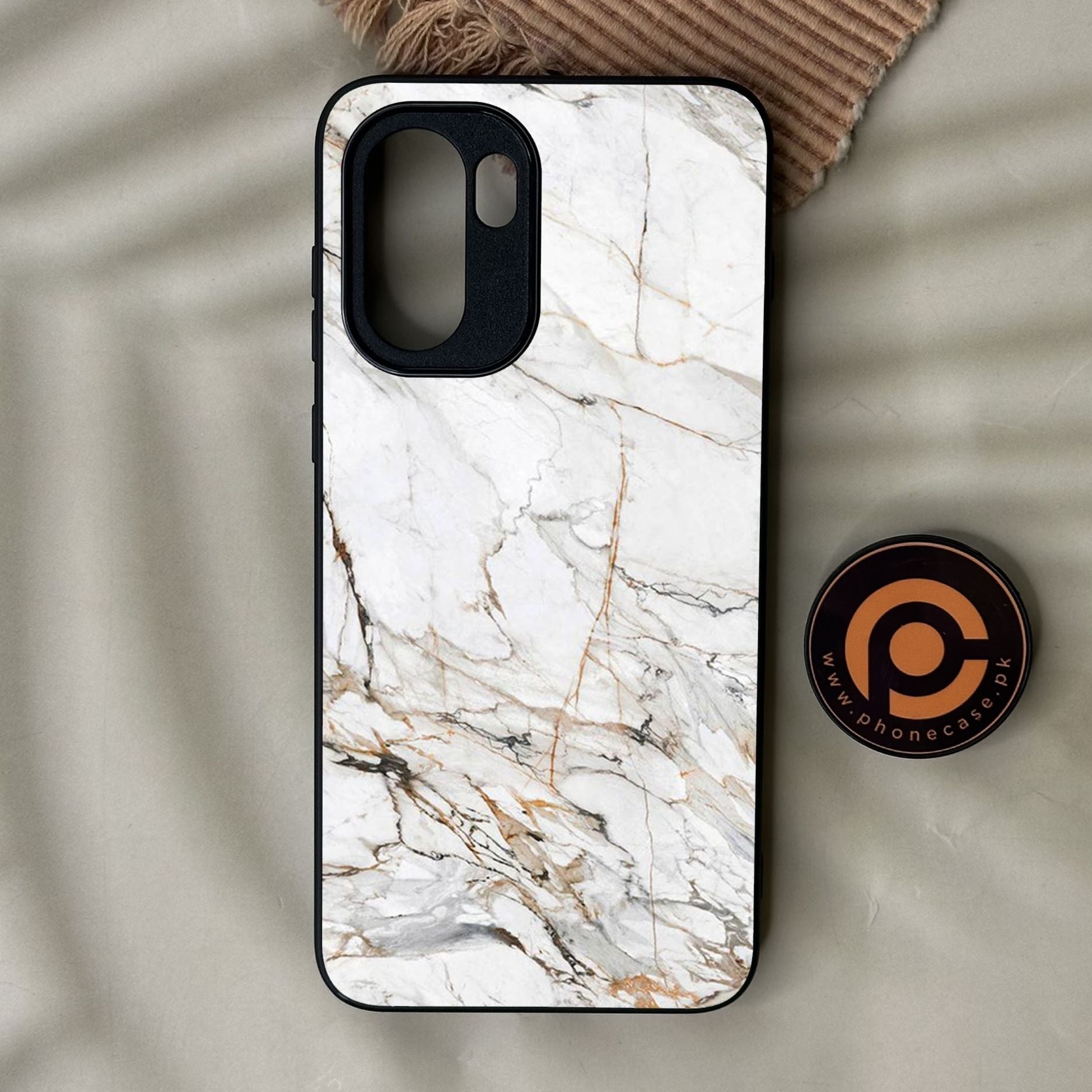 OnePlus Ace 6 - White Design 6 - Premium Metal Printed Soft Bumper Shock Proof Case