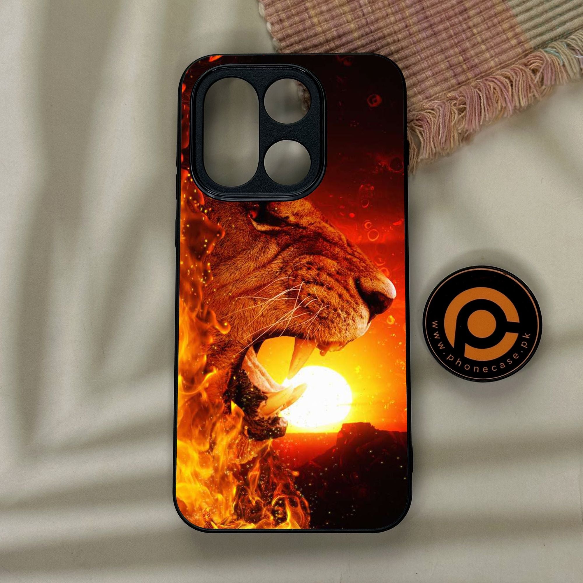 OnePlus 15 - Tiger Design 1 - Premium Metal Printed Soft Bumper Shock Proof Case