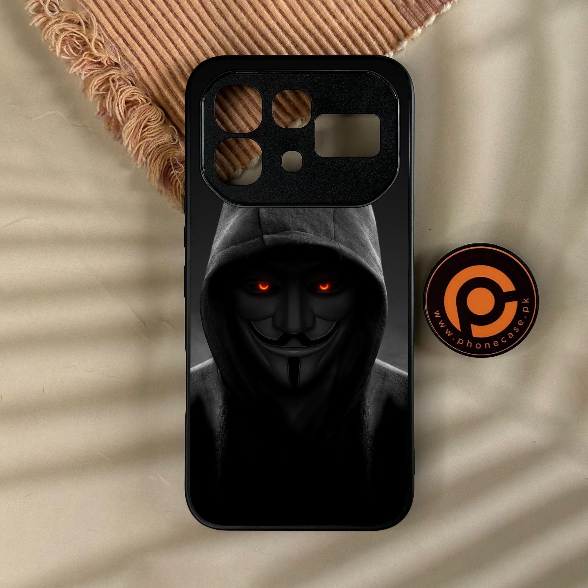 Infinix Note 60 - Anonymous 2.0 Design 4 - Premium Metal Printed Soft Bumper Shock Proof Case CS-47828