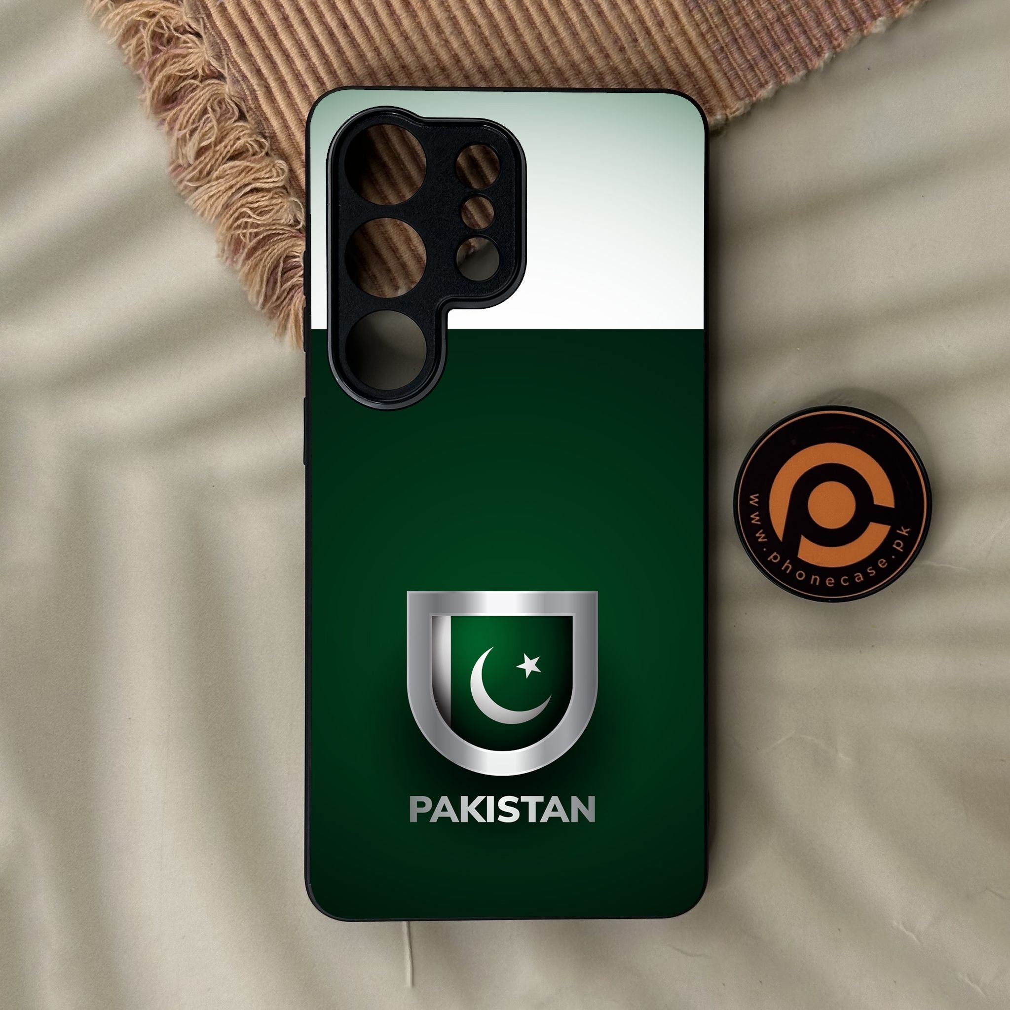 Galaxy S26 Ultra - Pakistani Flag Design 4 - Premium Metal Printed Soft Bumper Shock Proof Case