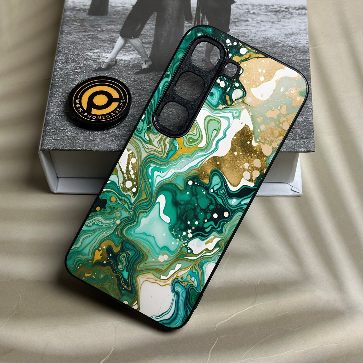 Infinix Hot 70 Pro - Liquid 2.0 Design 8 - Premium Metal Printed Soft Bumper Shock Proof Case