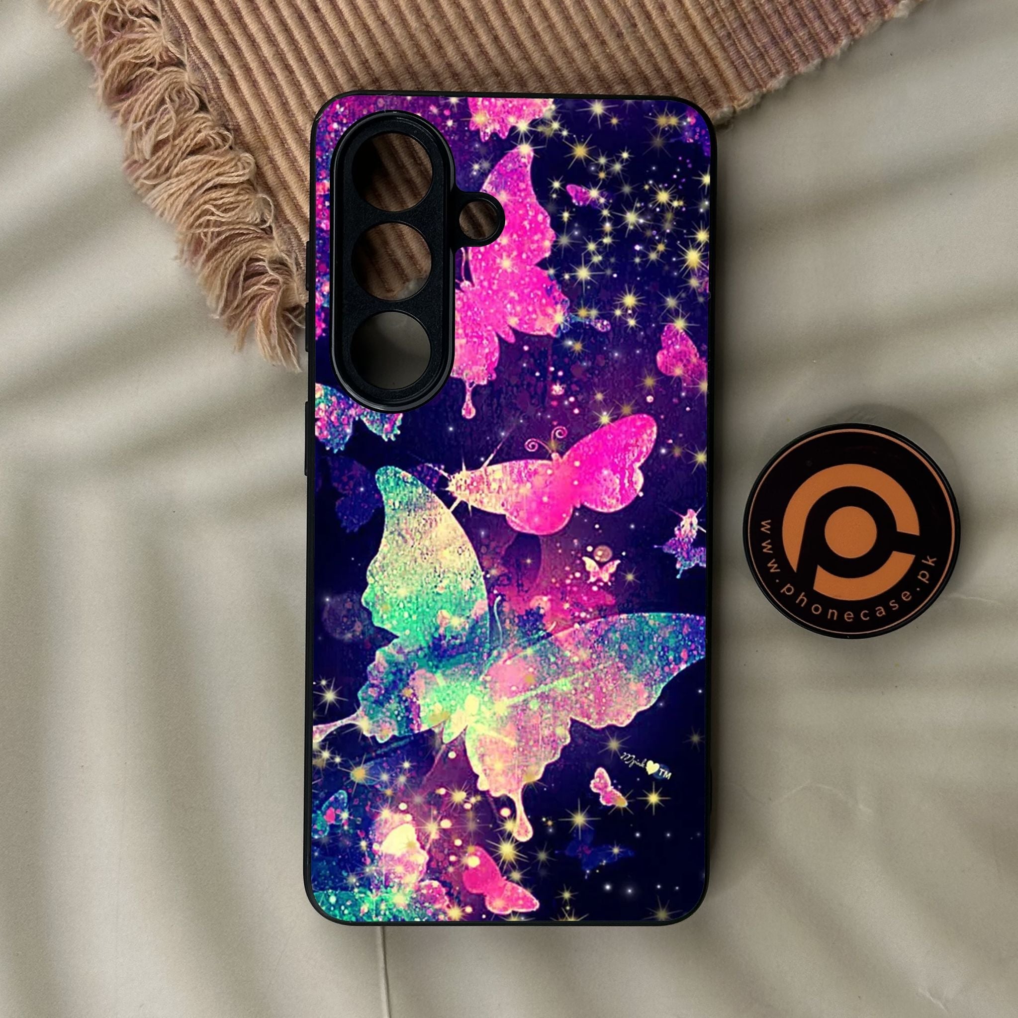 Galaxy S26 - Butterflies Design 9 - Premium Metal Printed Soft Bumper Shock Proof Case