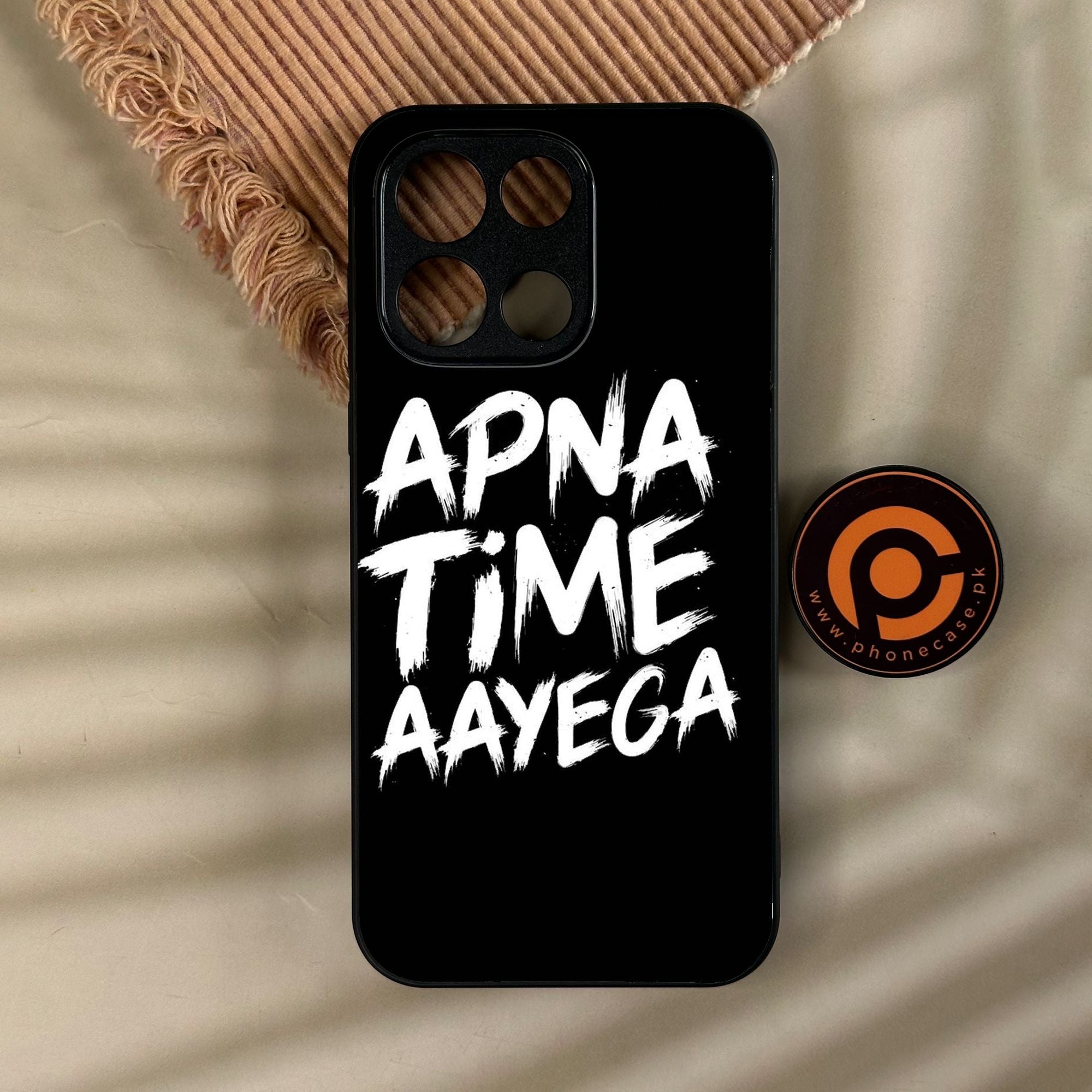 OnePlus Turbo 6 - Apna Time Ayega - Premium Metal Printed Soft Bumper Shock Proof Case