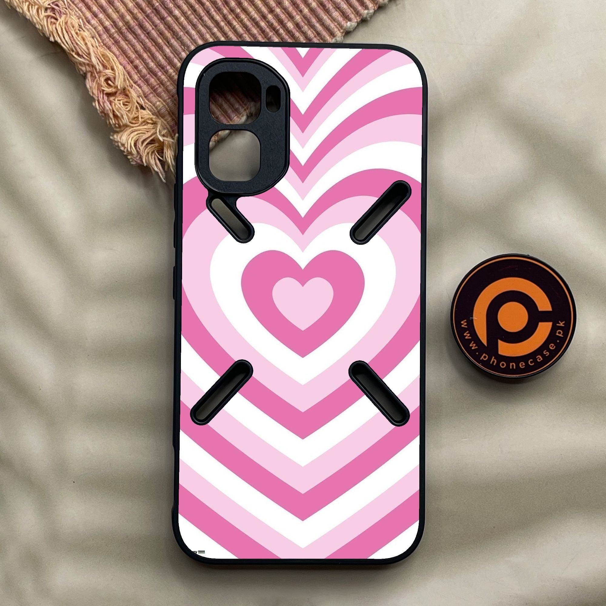 Infinix GT 50 Pro - Heartbeat Design 3 - Premium Metal Printed Soft Bumper Shock Proof Case