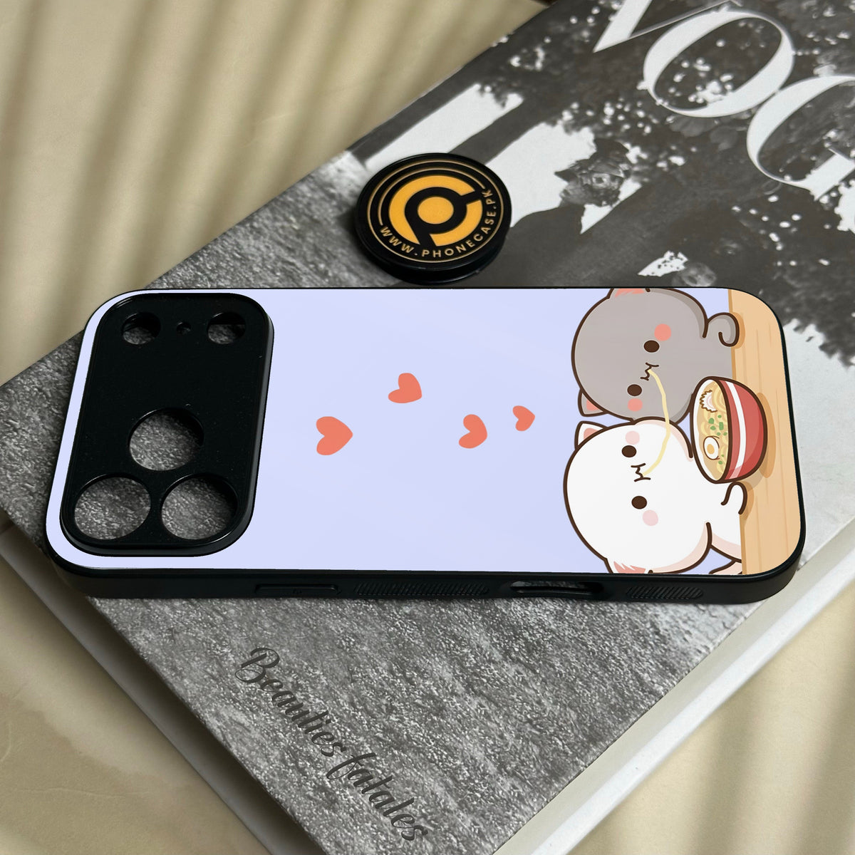 Iphone 18 Pro Max - Cute Bubu Dudu Design 10 - Premium Metal Printed Soft Bumper Shock Proof Case