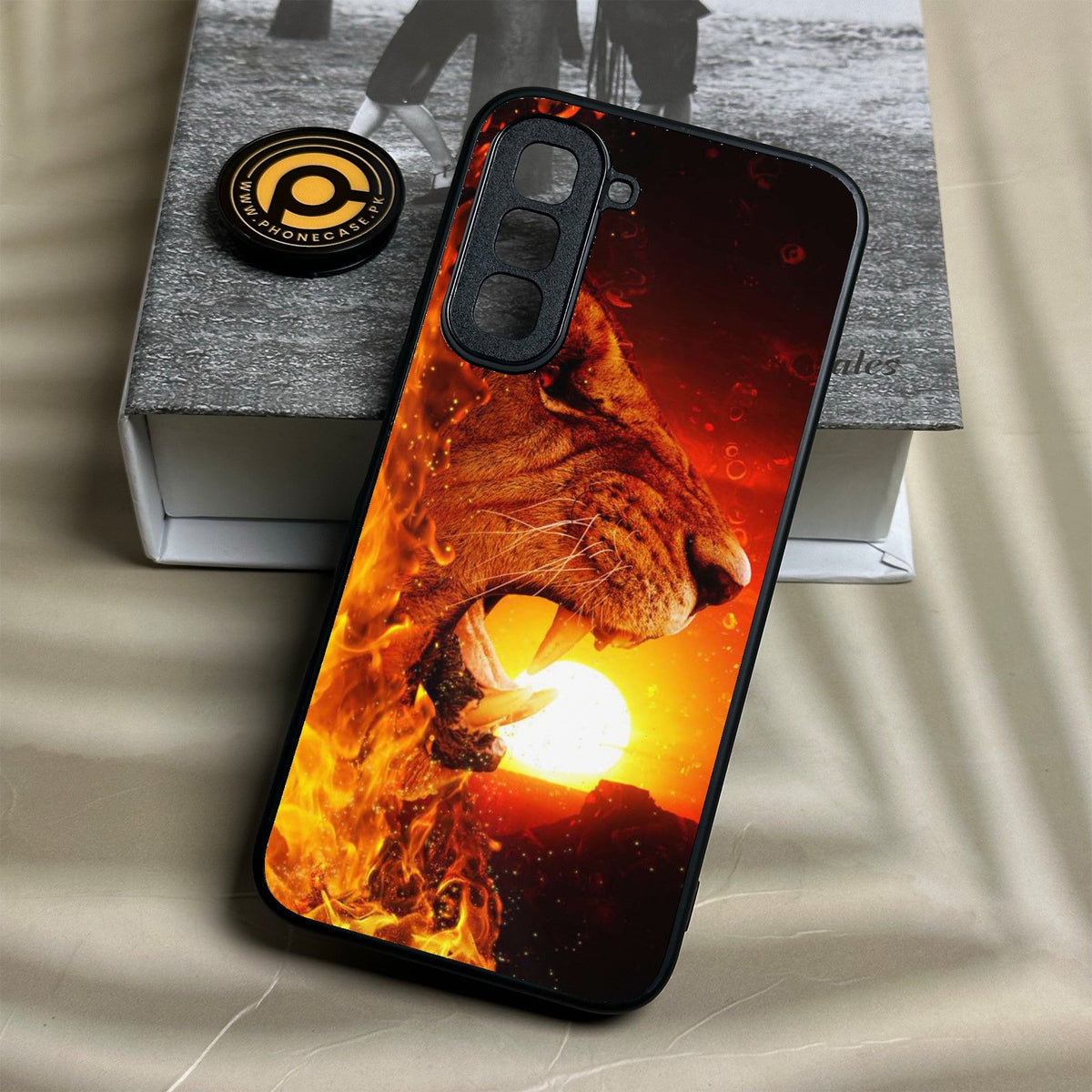 Infinix Hot 70 - Tiger Design 1 - Premium Metal Printed Soft Bumper Shock Proof Case