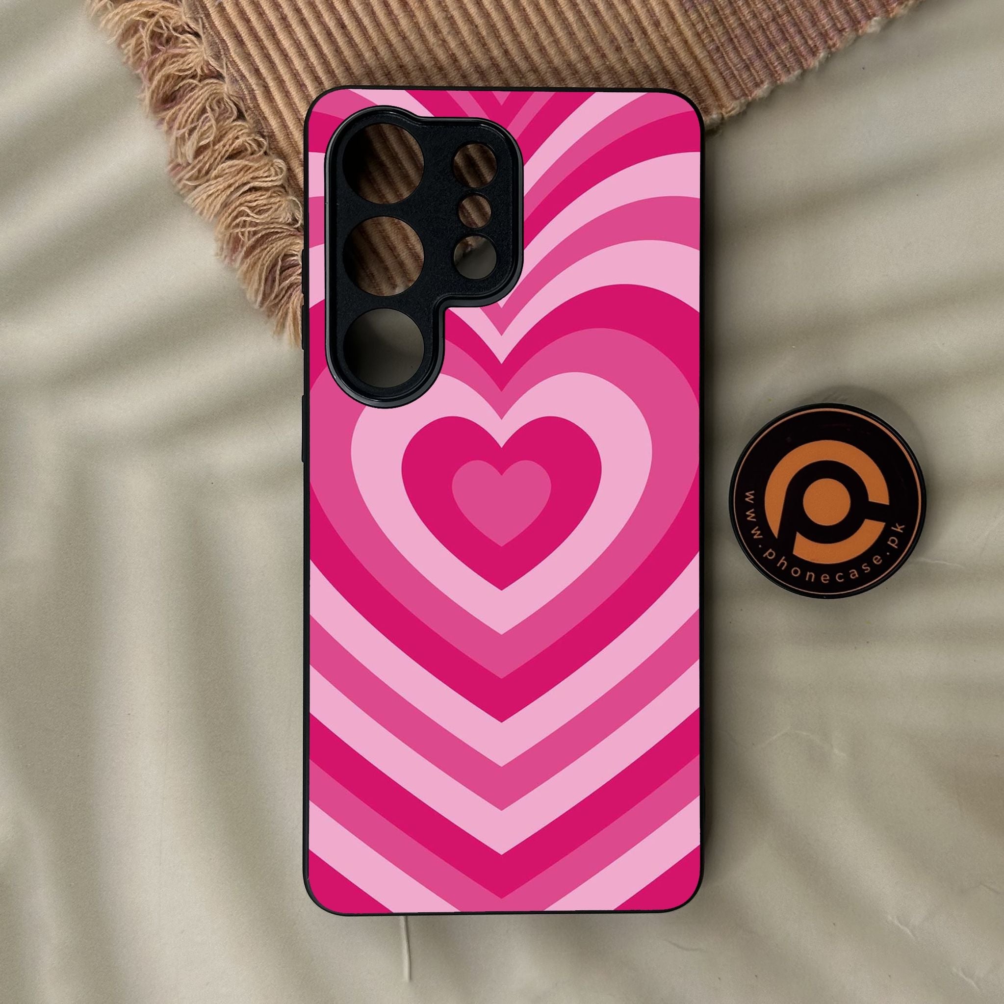Galaxy S26 Ultra - Heartbeat Design 6 - Premium Metal Printed Soft Bumper Shock Proof Case