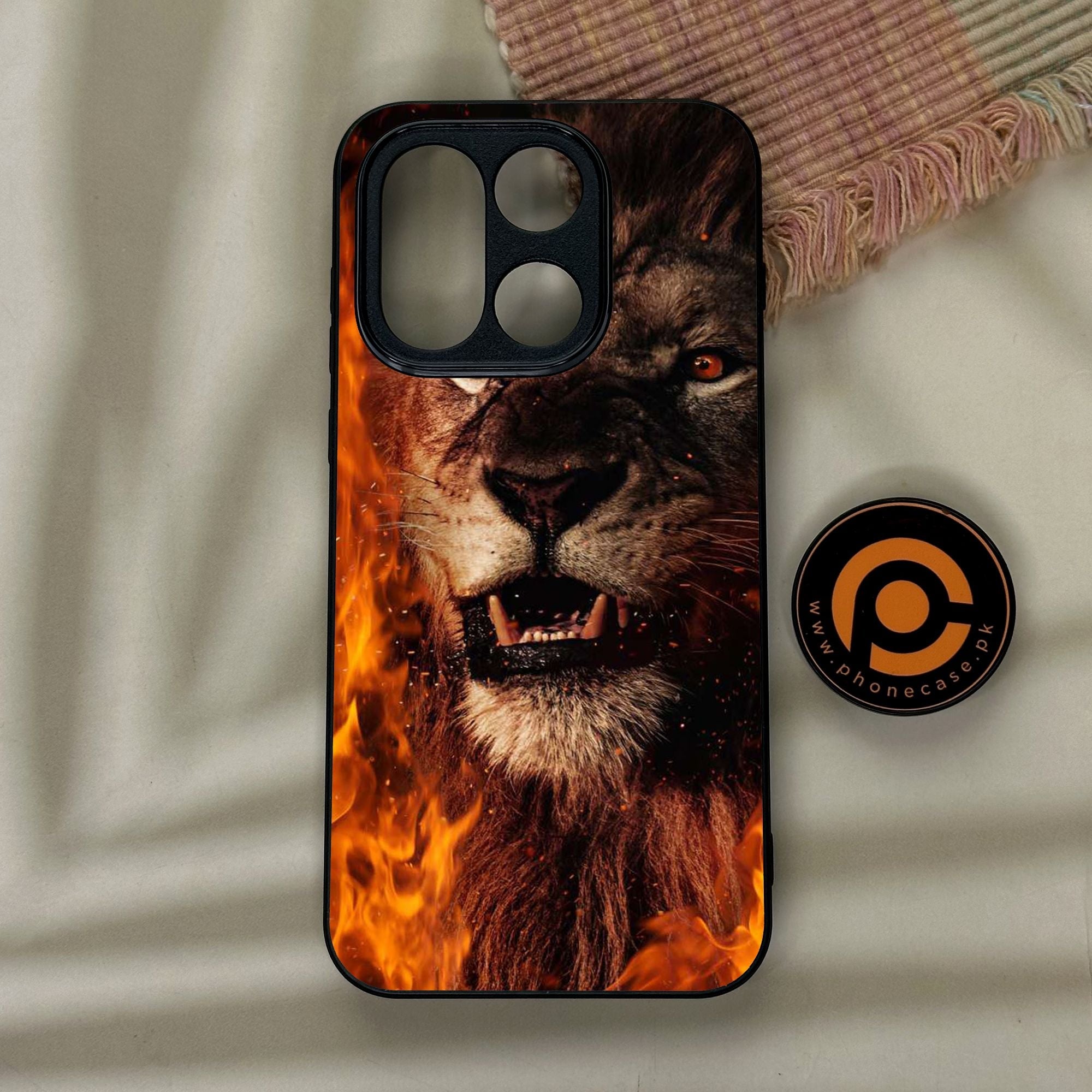 OnePlus 15 - Tiger Design 2 - Premium Metal Printed Soft Bumper Shock Proof Case