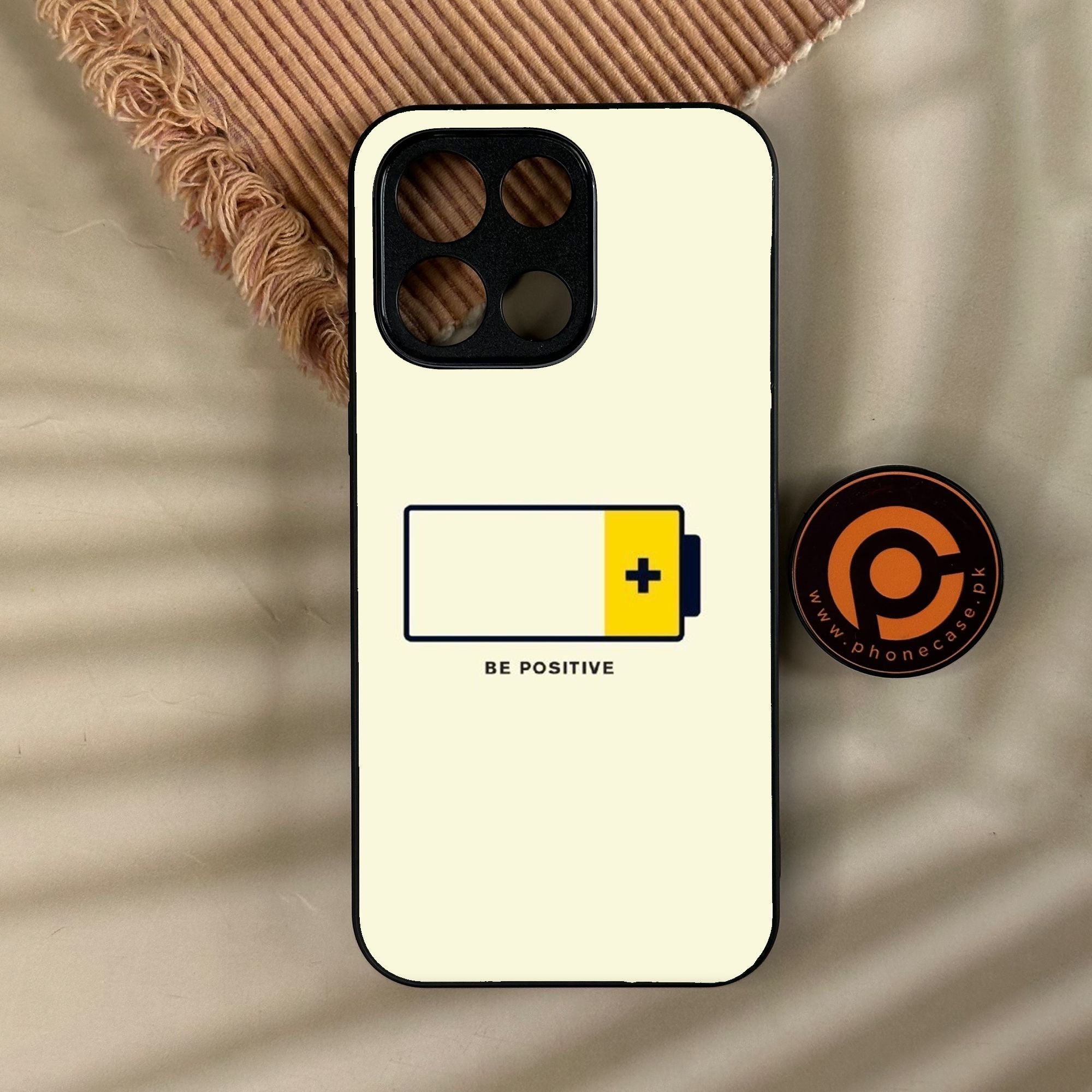 OnePlus Turbo 6 - Be Positive Design - Premium Metal Printed Soft Bumper Shock Proof Case