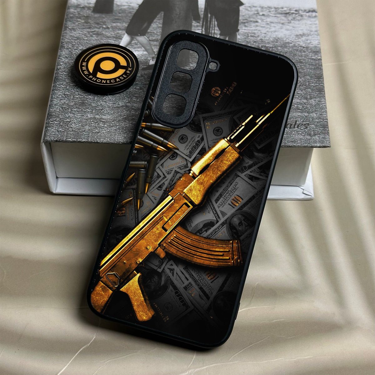 Infinix Hot 70 - Dollar Design 6 - Premium Metal Printed Soft Bumper Shock Proof Case